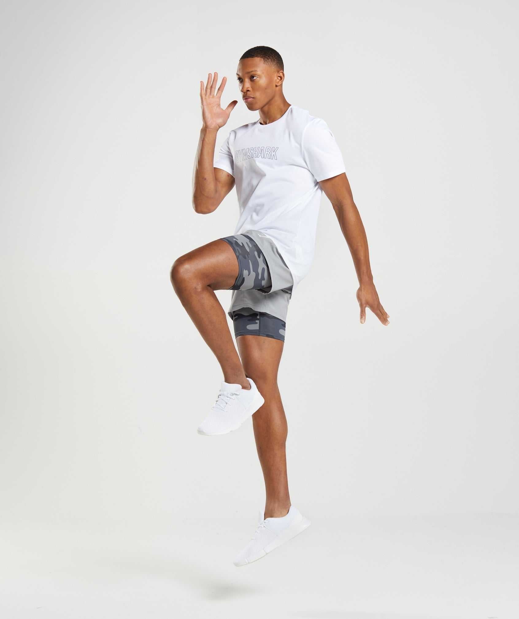 Grey Gymshark Element Baselayer Men's Shorts | EVWPJX957