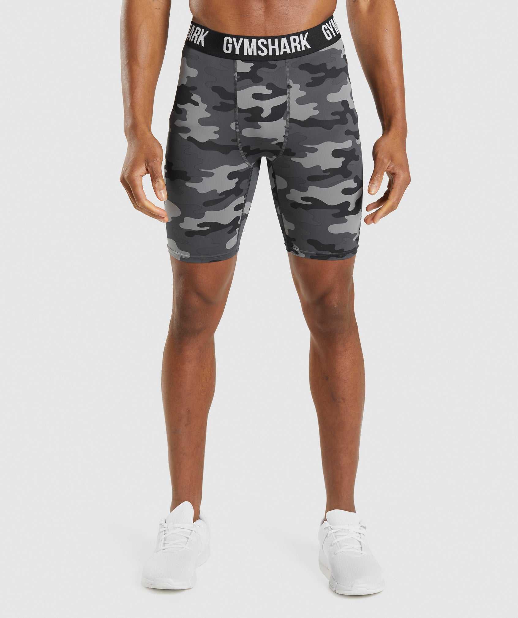 Grey Gymshark Element Baselayer Men\'s Shorts | EVWPJX957