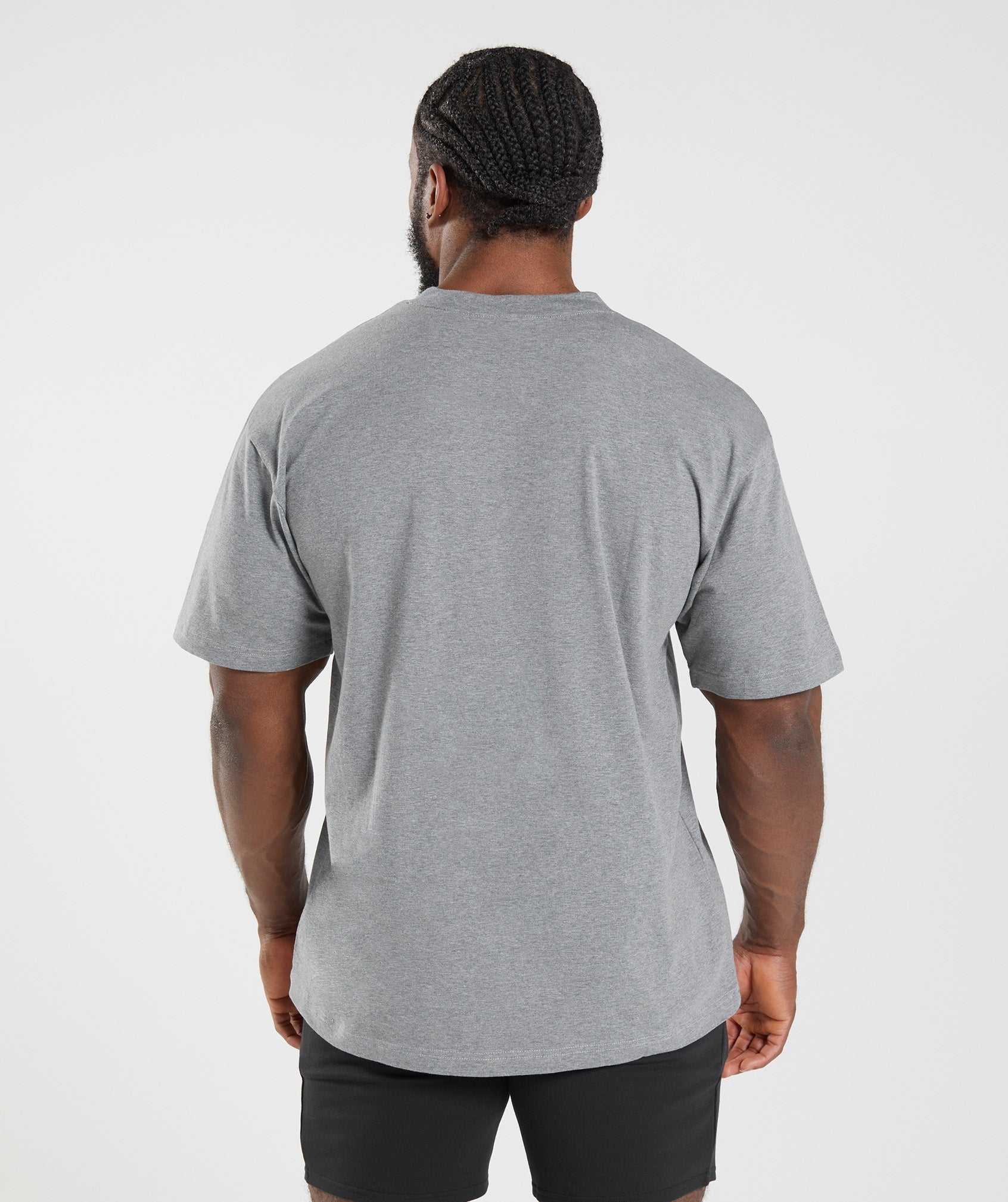 Grey Gymshark Essential Oversized Men's T Shirts | EYOIGH648