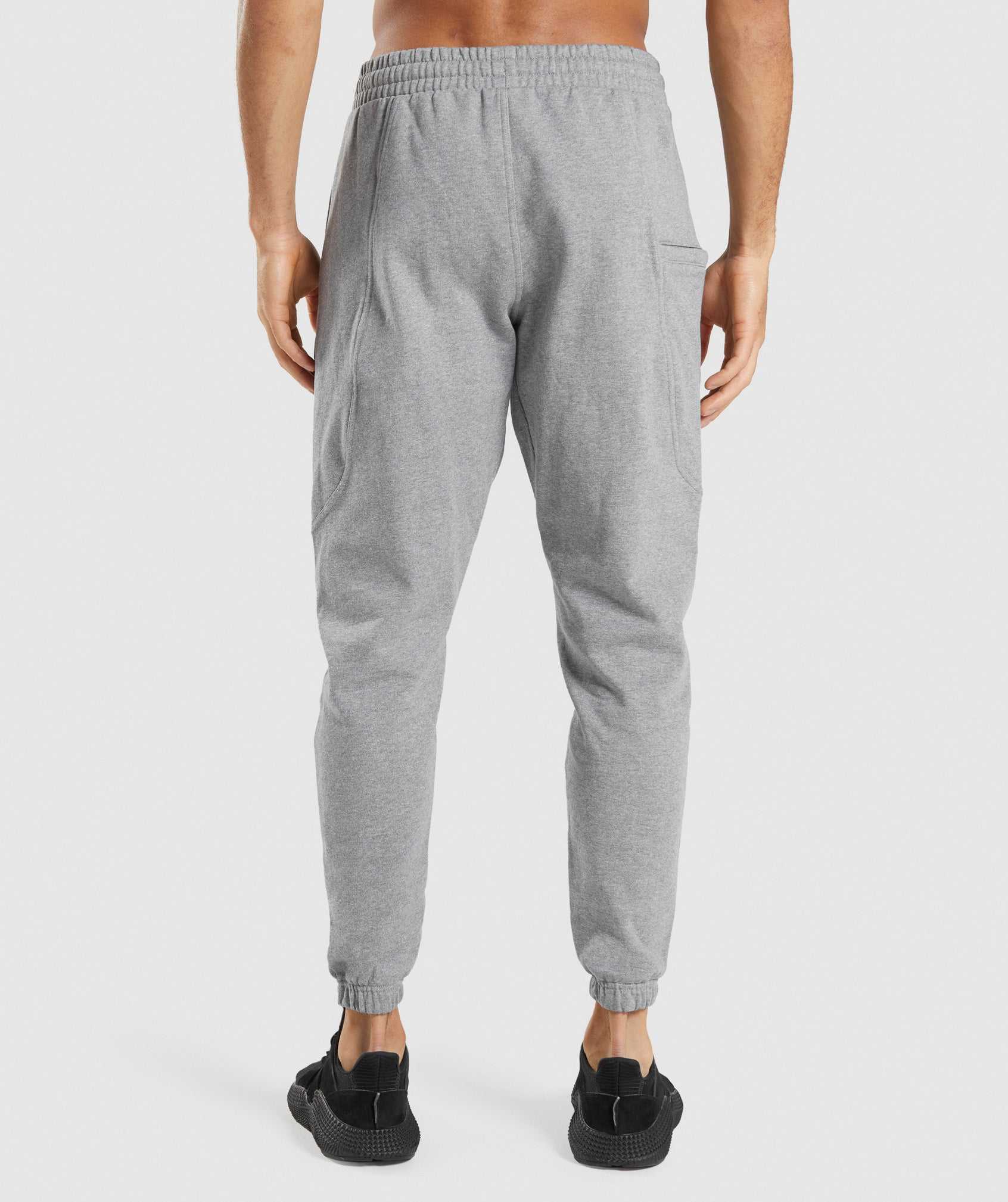 Grey Gymshark Essential Oversized Men's Jogger | LBATEV920