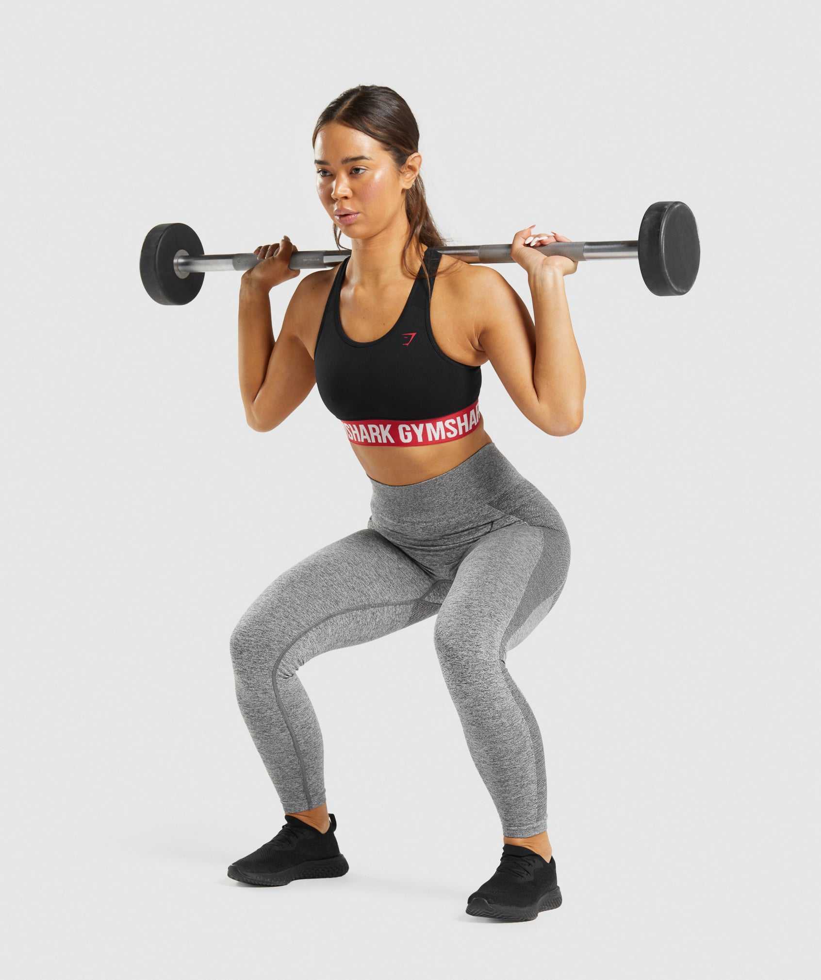 Grey Gymshark Flex High Waisted Women's Leggings | CWFNGQ781