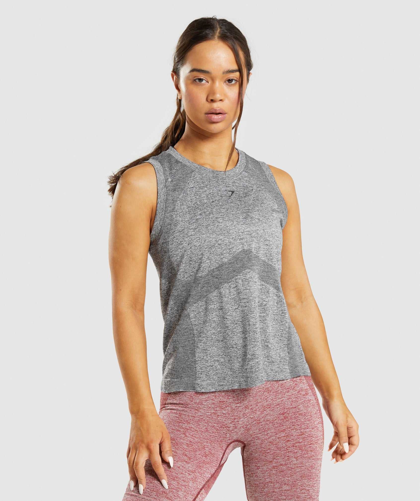 Grey Gymshark Flex Loose Women\'s Tanks | DGBOHV120