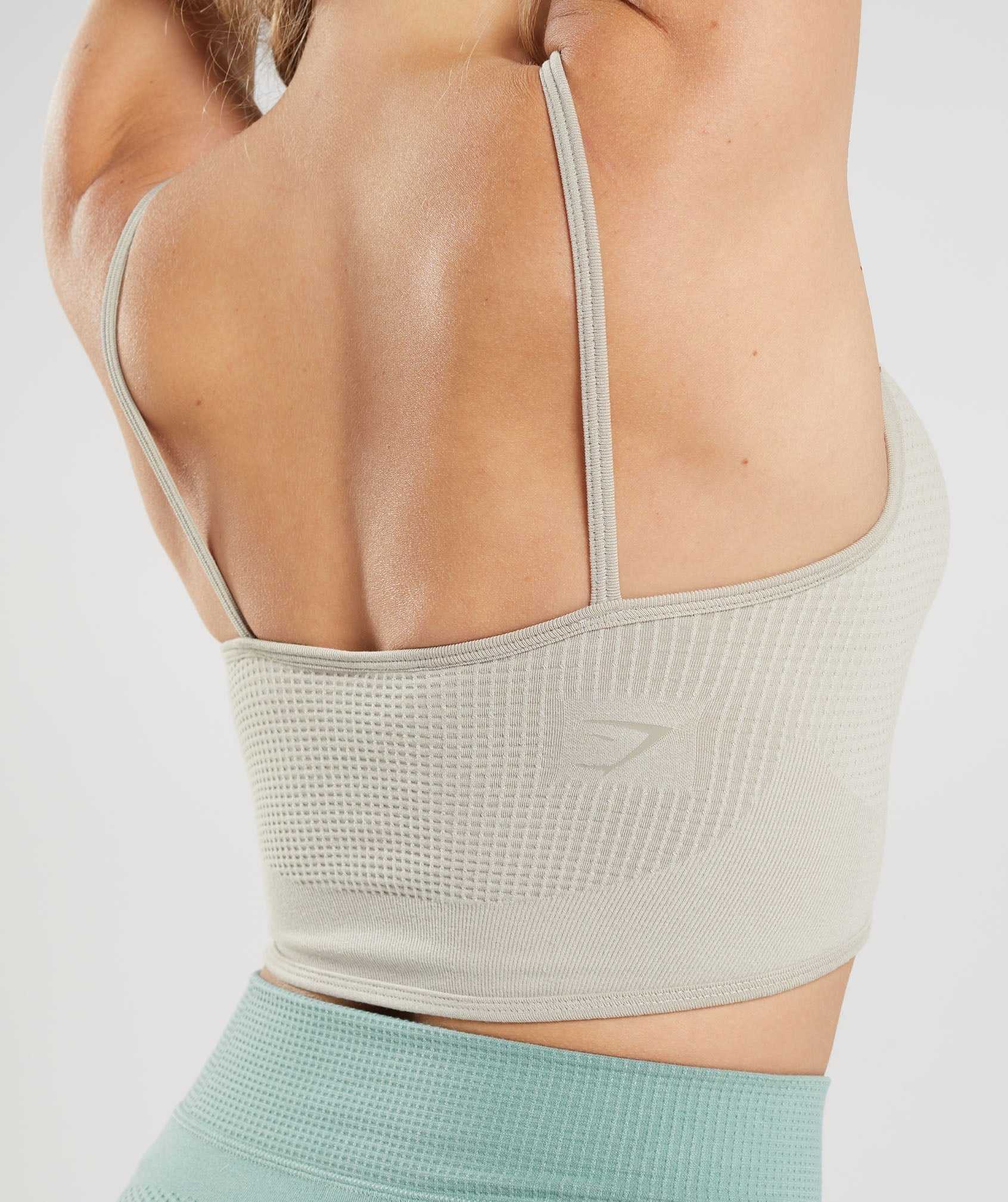 Grey Gymshark Pause Seamless Bralette Women's Sports Bra | USGYXN529