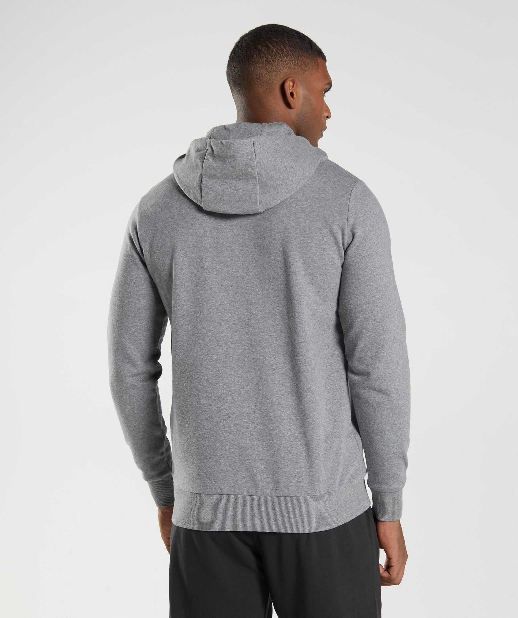 Grey Gymshark Sharkhead Infill Men's Hoodie | CDMAYP738