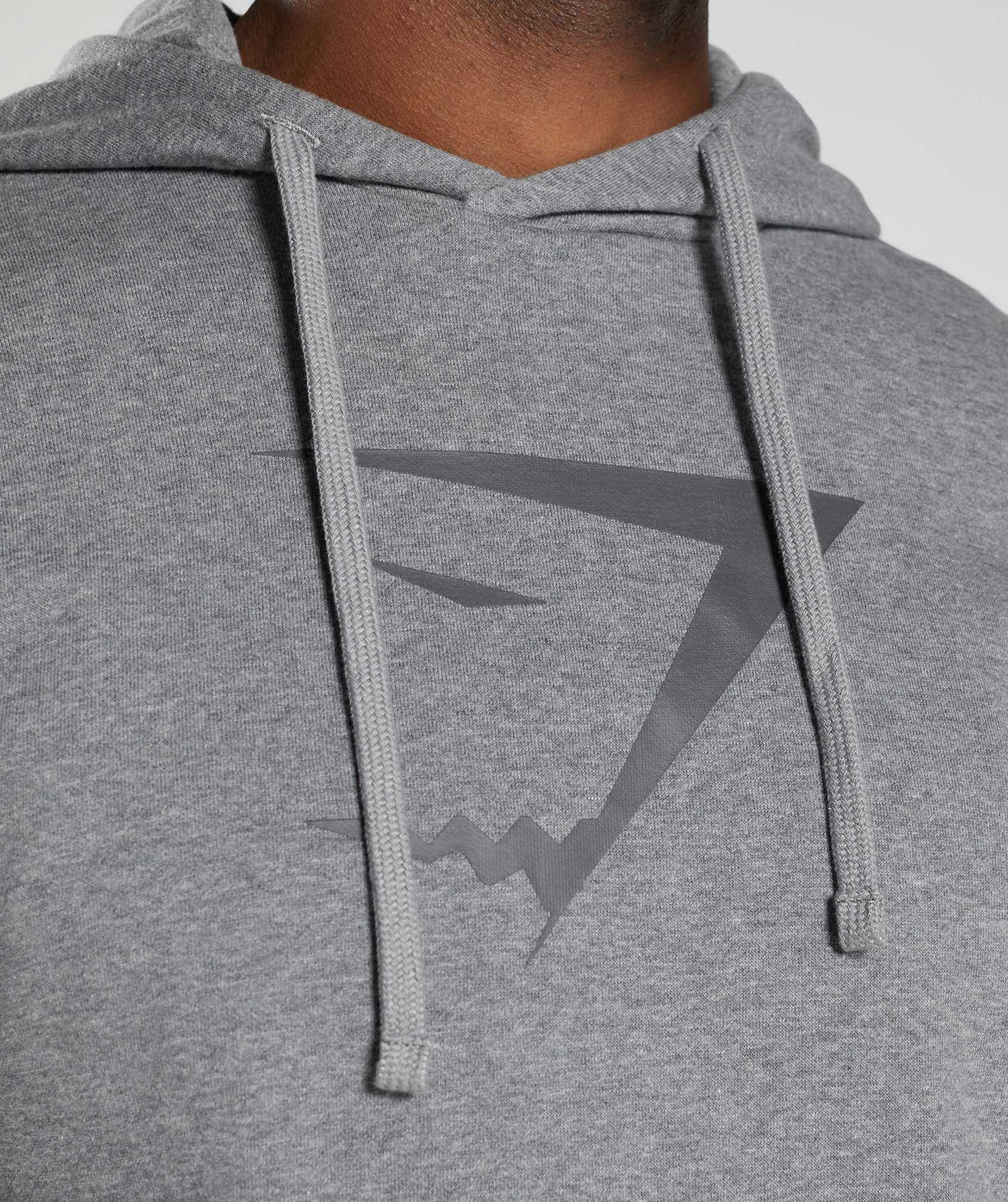 Grey Gymshark Sharkhead Infill Men's Hoodie | CDMAYP738