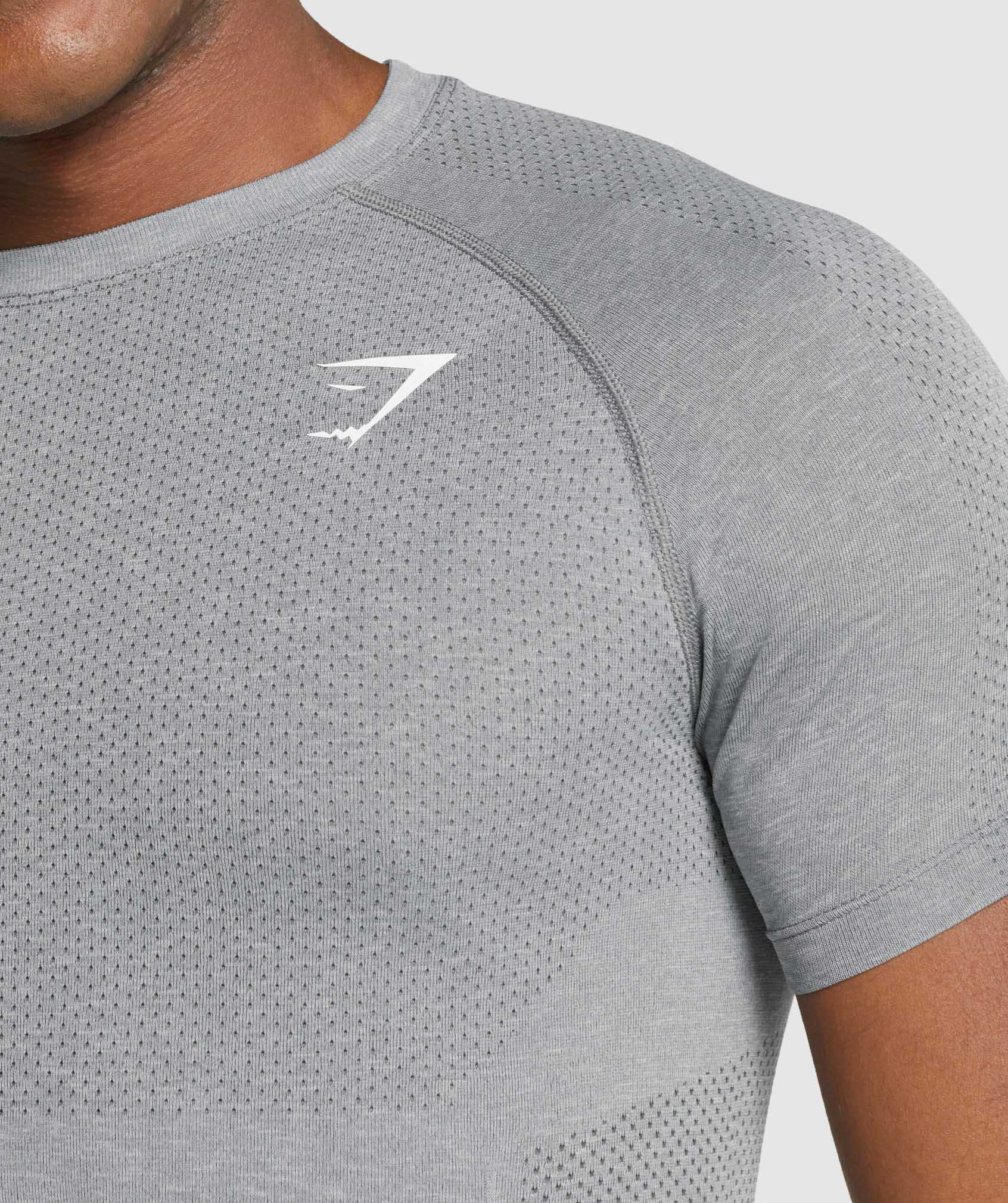 Grey Gymshark Vital Light Seamless Men's T Shirts | SJDMAU281