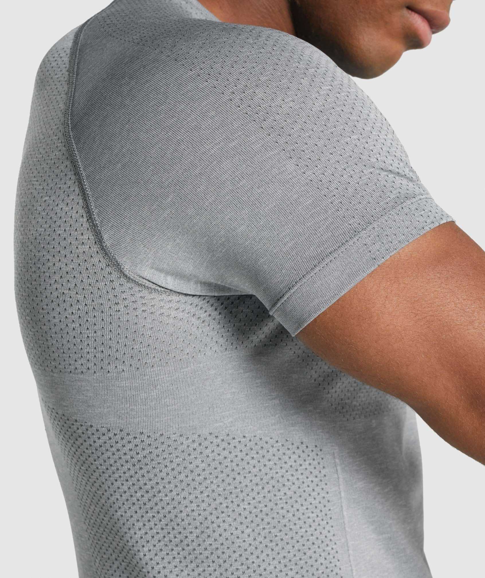 Grey Gymshark Vital Light Seamless Men's T Shirts | SJDMAU281