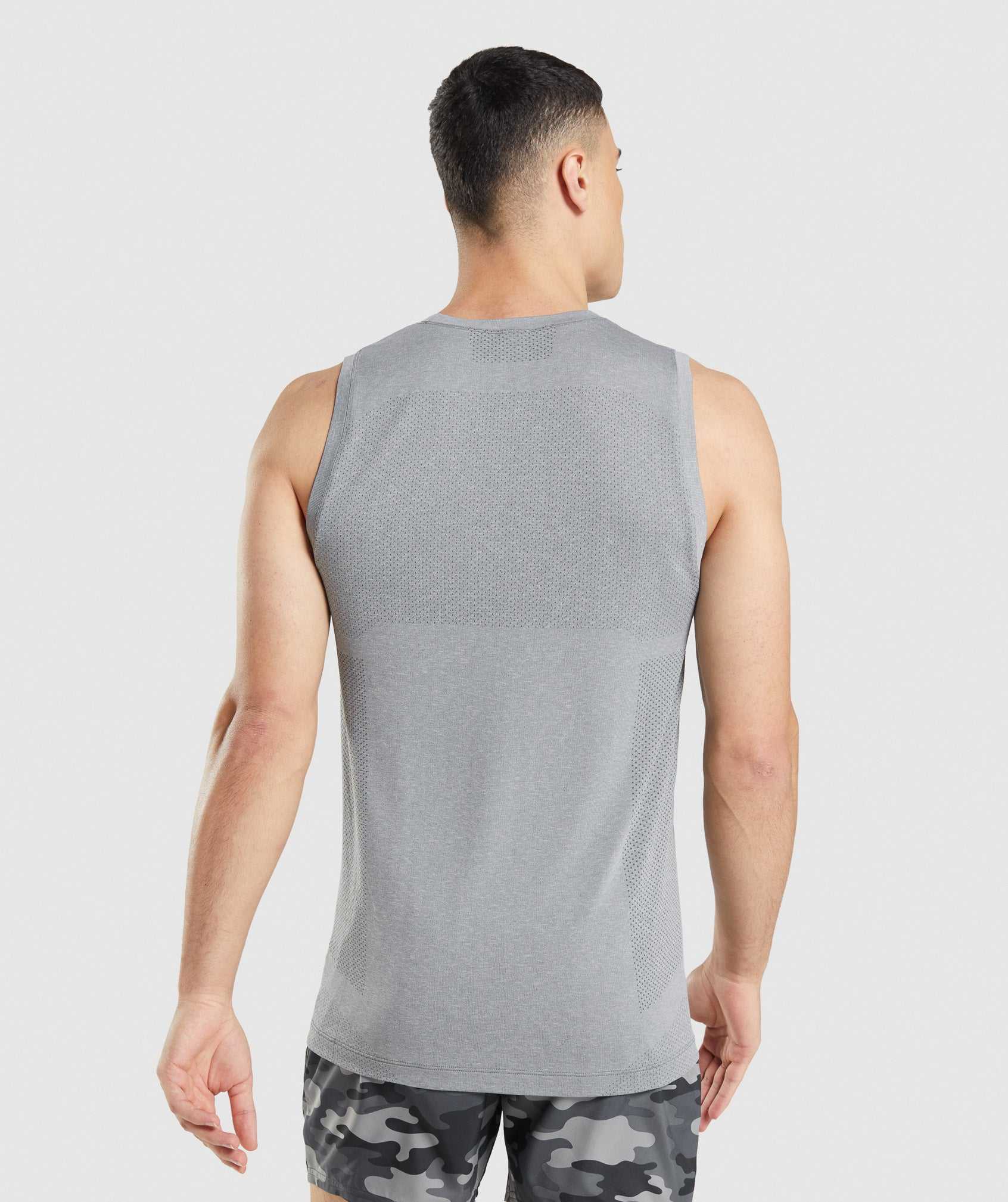 Grey Gymshark Vital Seamless Light Men's Tanks | DWTZOJ930