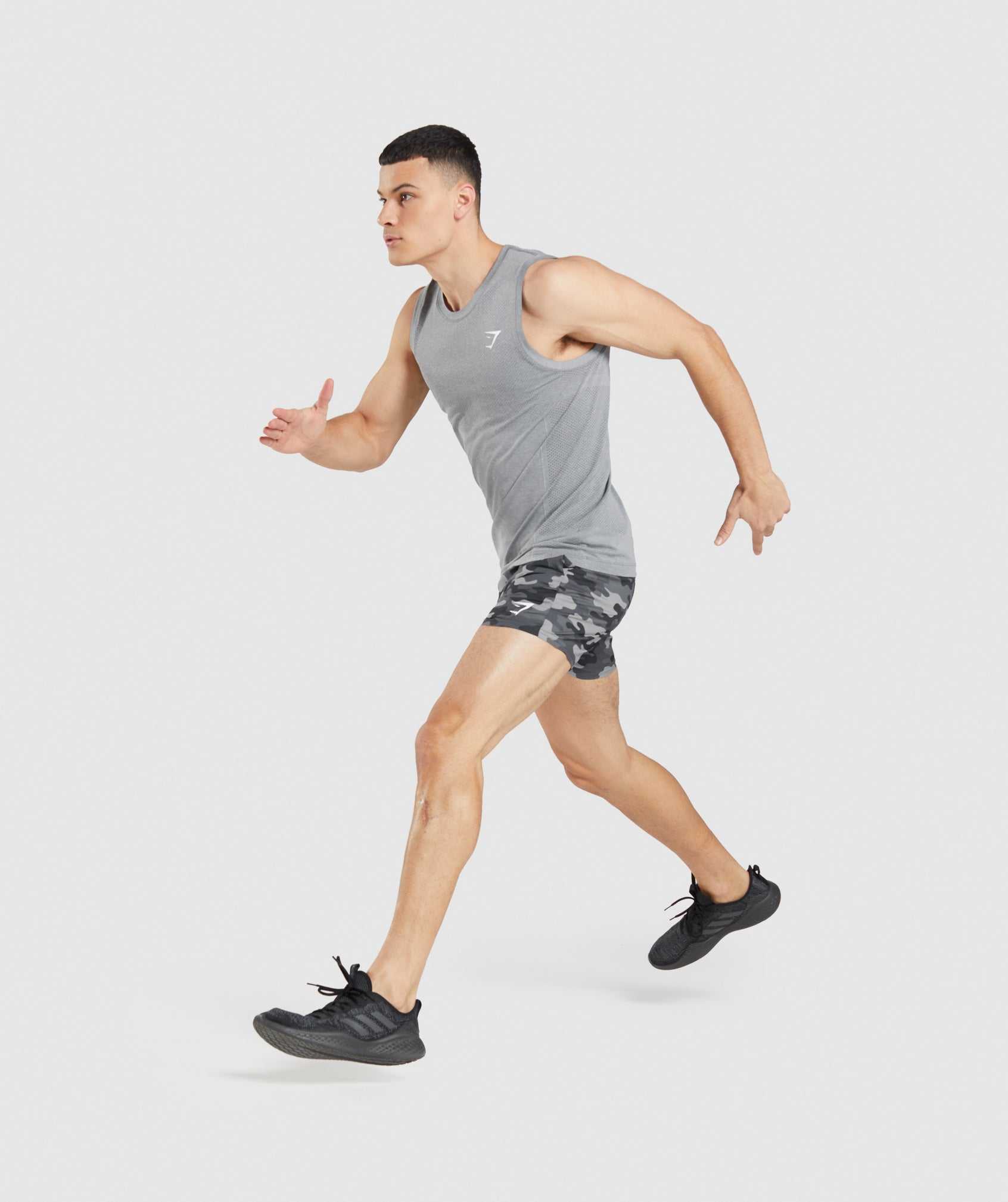 Grey Gymshark Vital Seamless Light Men's Tanks | DWTZOJ930