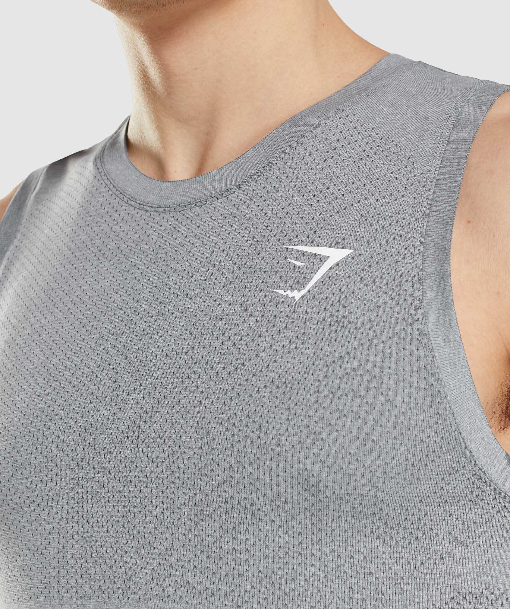 Grey Gymshark Vital Seamless Light Men's Tanks | DWTZOJ930