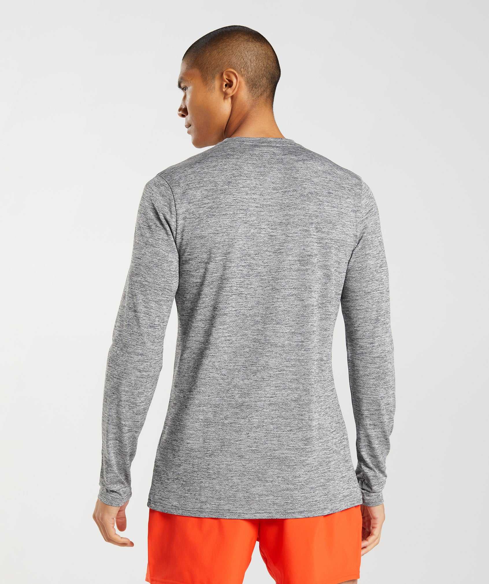 Grey / Light Grey Gymshark Arrival Long Sleeve Men's T Shirts | XUYVIN249