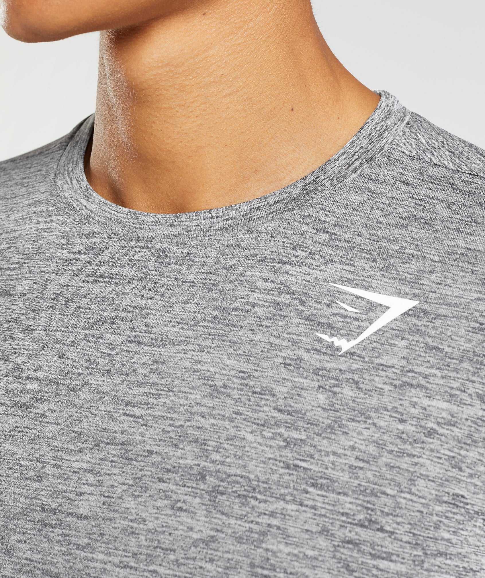 Grey / Light Grey Gymshark Arrival Long Sleeve Men's T Shirts | XUYVIN249