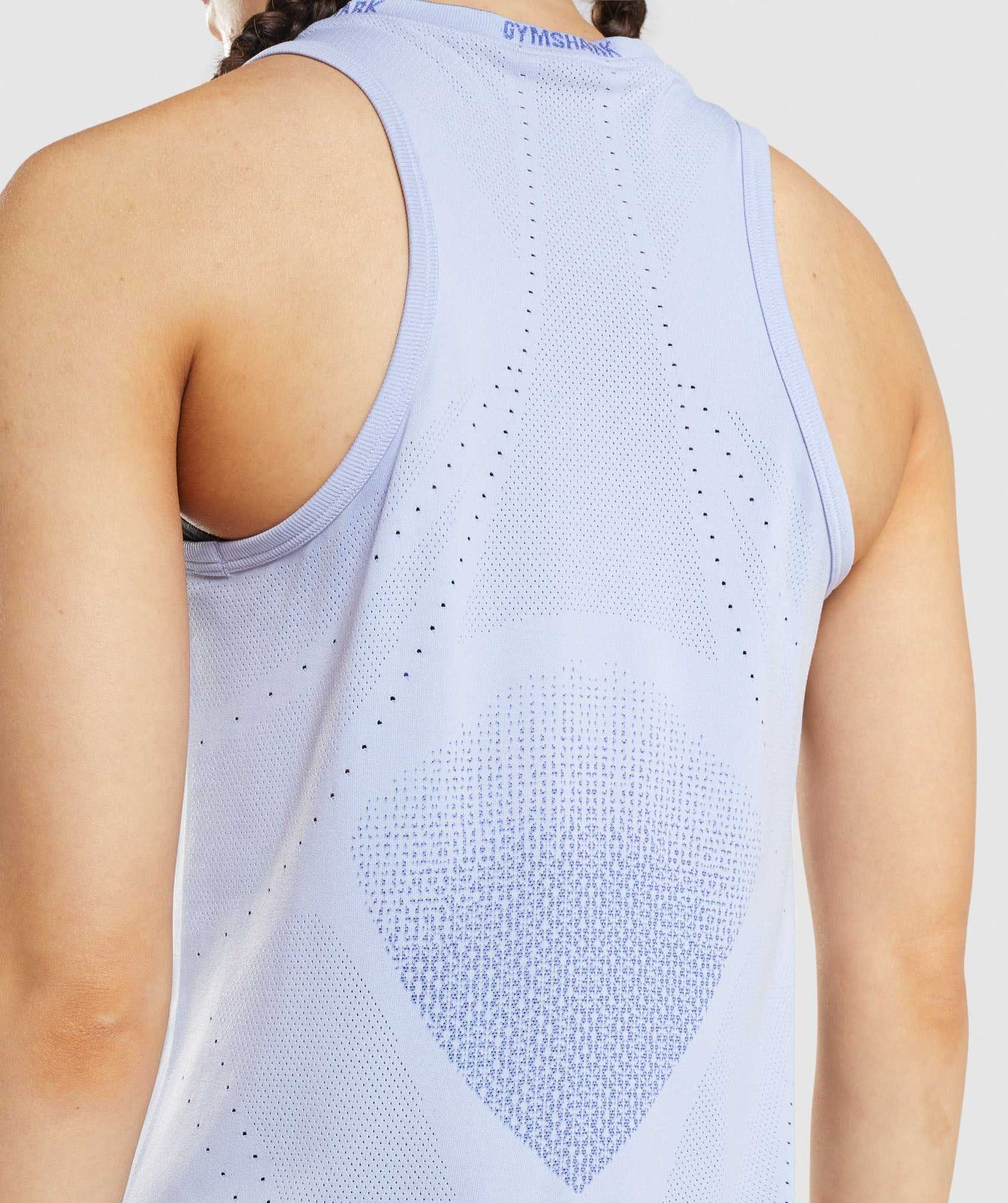 Lavender Blue / Blue Gymshark Apex Seamless Women's Tanks | UPHGXW807