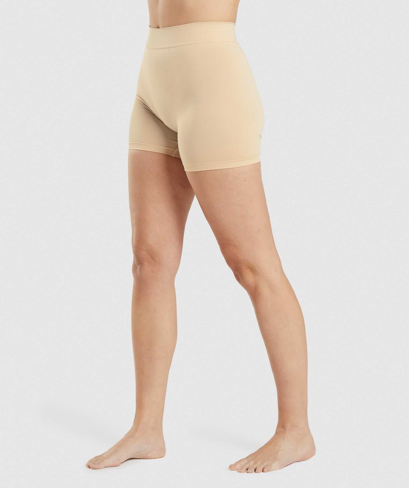 Light Brown Gymshark Seamless Boxers Women's Underwear | DKCQGZ341