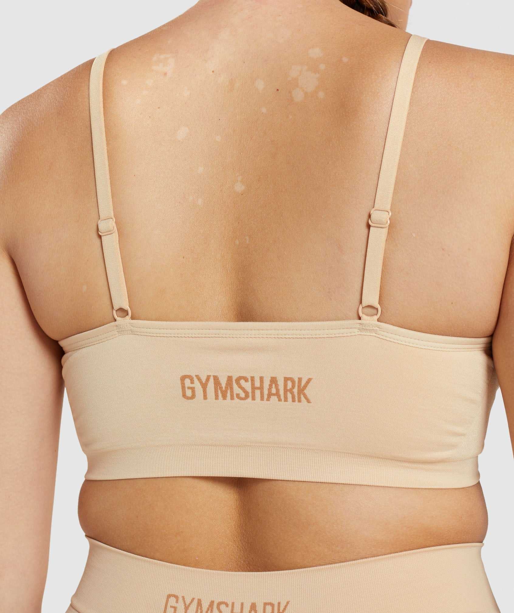 Light Brown Gymshark Seamless Low Neck Bralette Women's Underwear | NUDTKC079