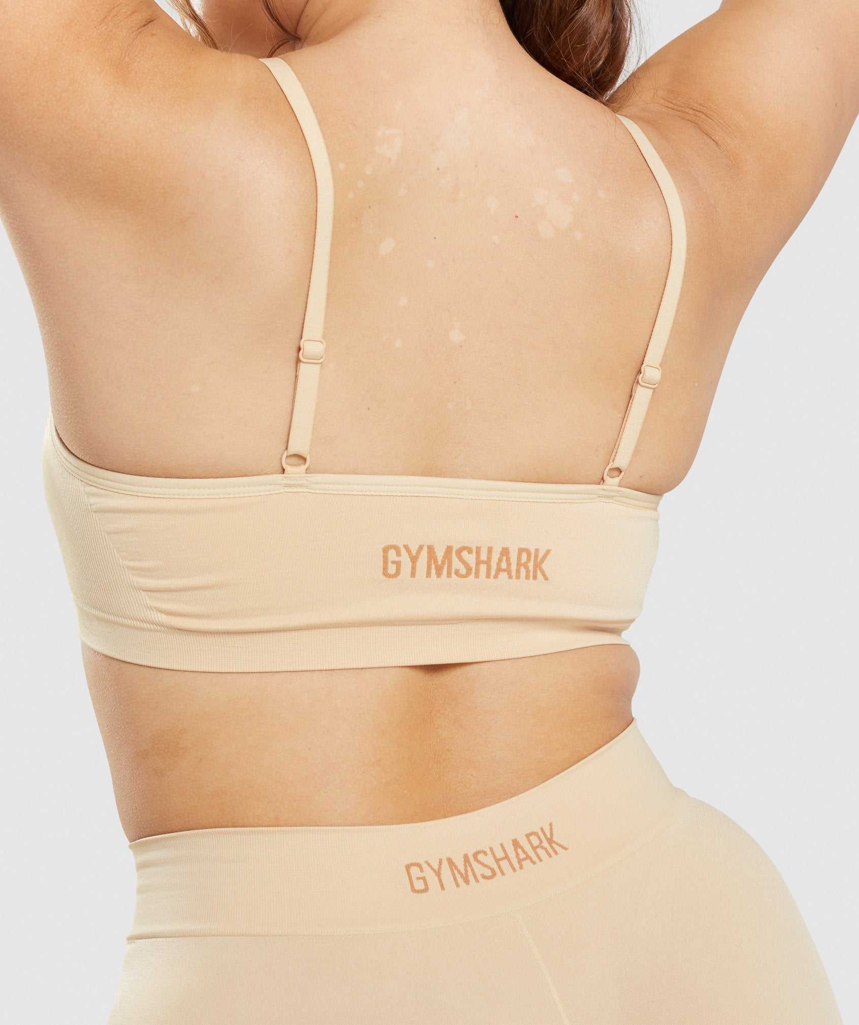 Light Brown Gymshark Seamless Scoop Neck Bralette Women's Underwear | BPIYAF940