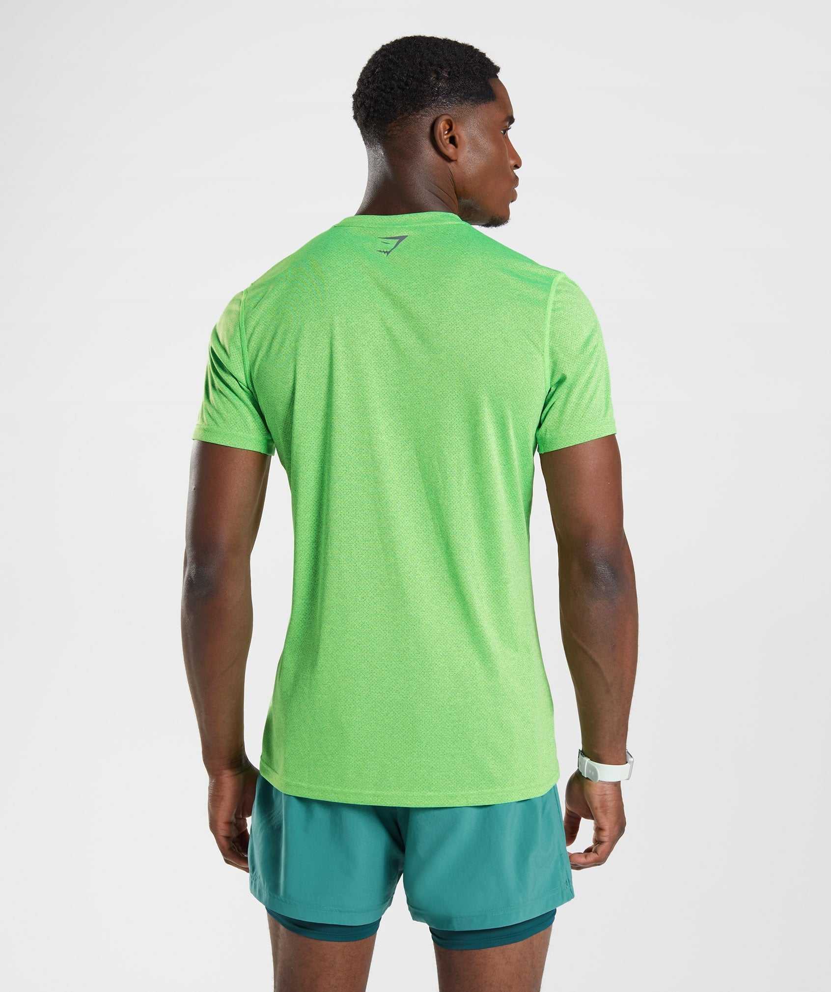 Light Green / Black Gymshark Sport Men's T Shirts | NQLURF521