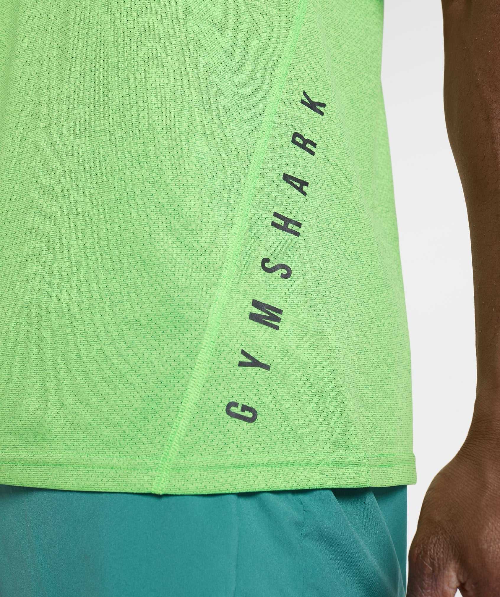 Light Green / Black Gymshark Sport Men's T Shirts | NQLURF521