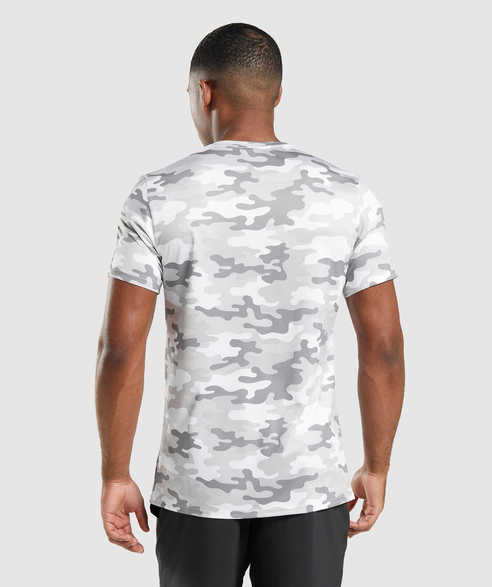 Light Grey Camo Gymshark Arrival Men's T Shirts | EVGTMY230