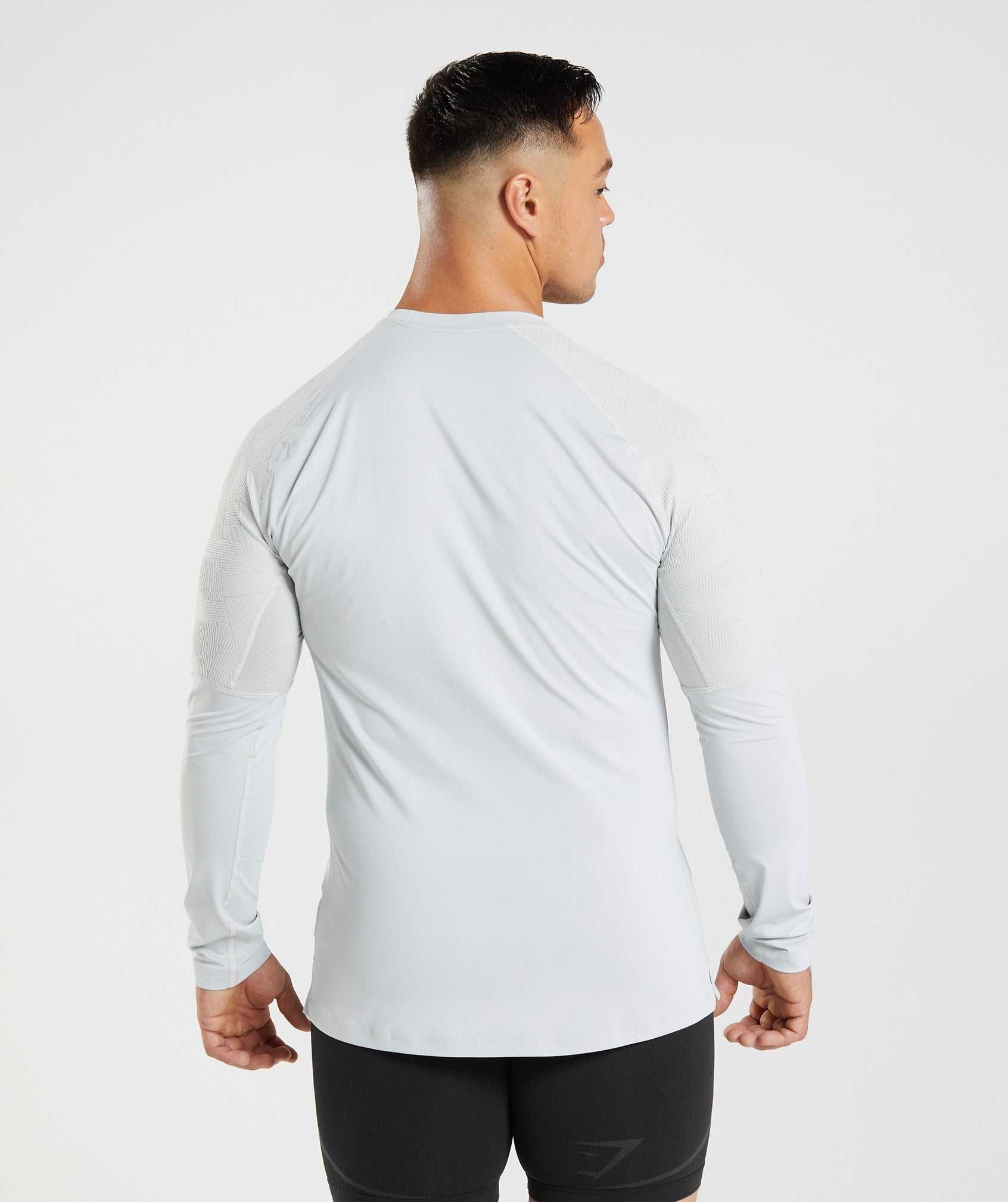 Light Grey Gymshark 315 Long Sleeve Men's T Shirts | SANPVU584