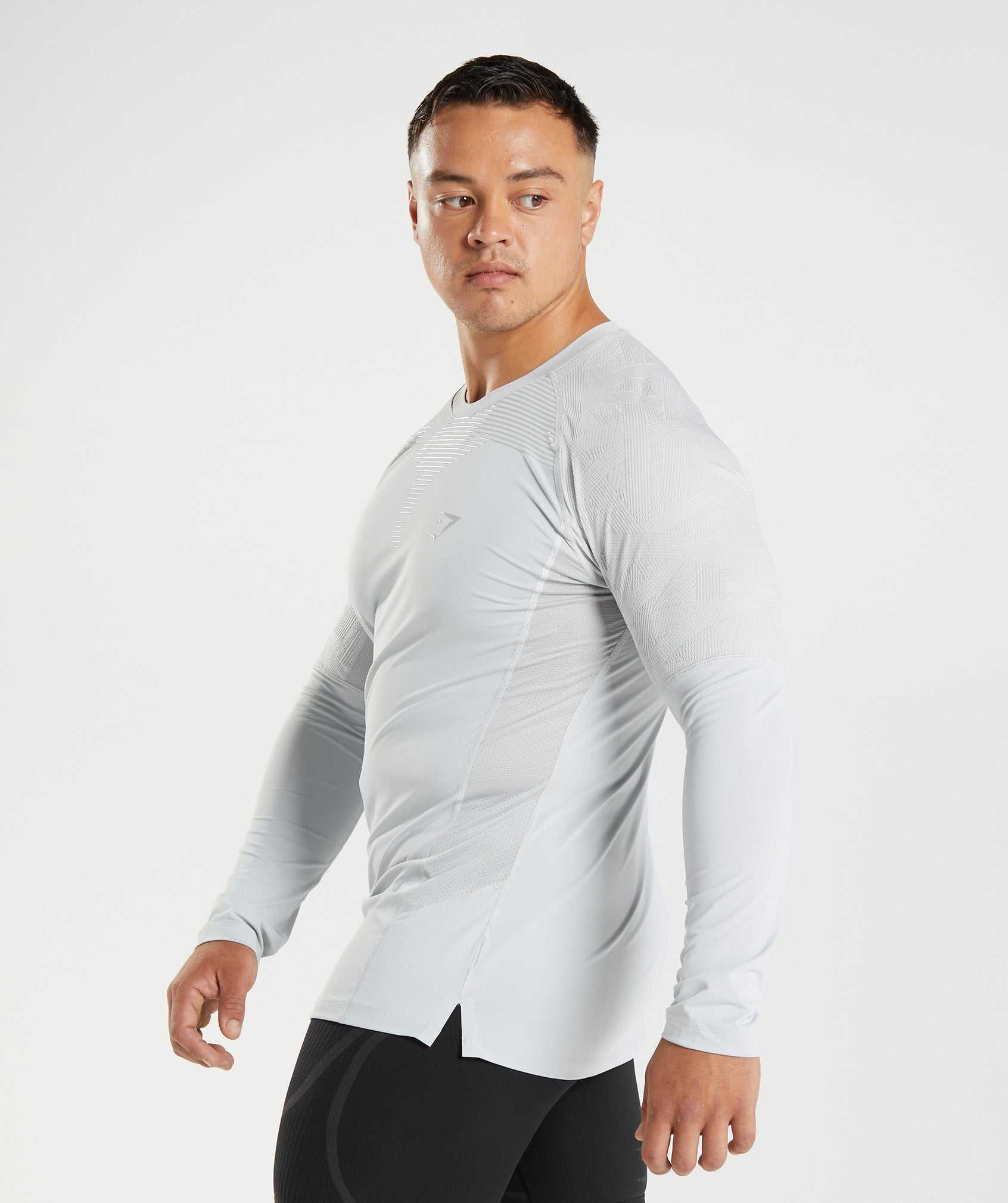 Light Grey Gymshark 315 Long Sleeve Men's T Shirts | SANPVU584