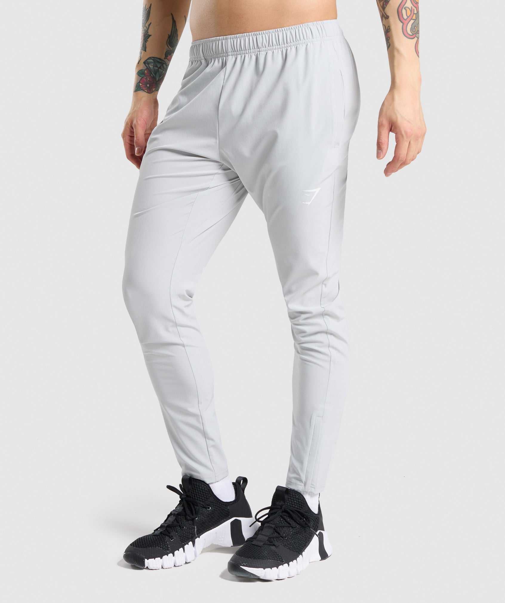 Light Grey Gymshark Arrival Woven Men\'s Jogger | ALRFUC098