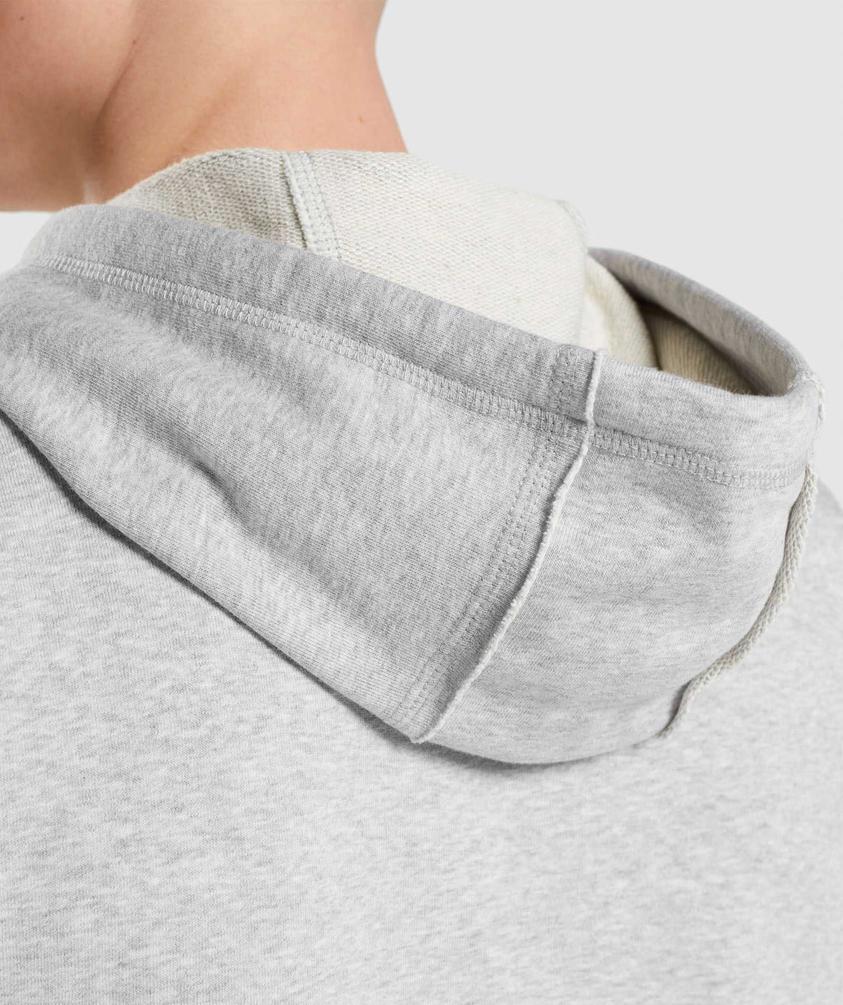 Light Grey Gymshark Legacy Drop Arm Men's Hoodie | XRTIZP651