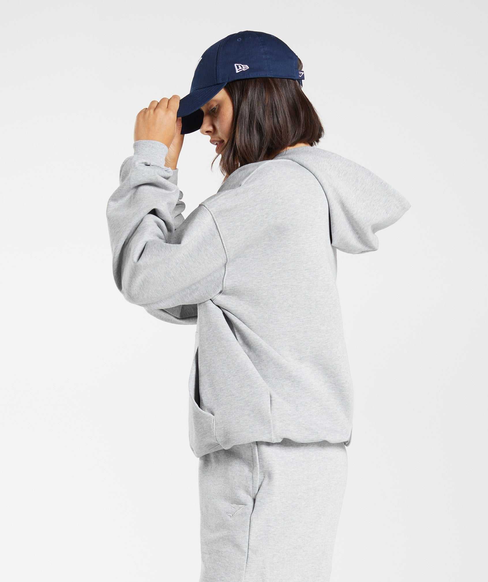 Light Grey Gymshark Rest Day Sweats Women's Hoodie | WLEHDC839