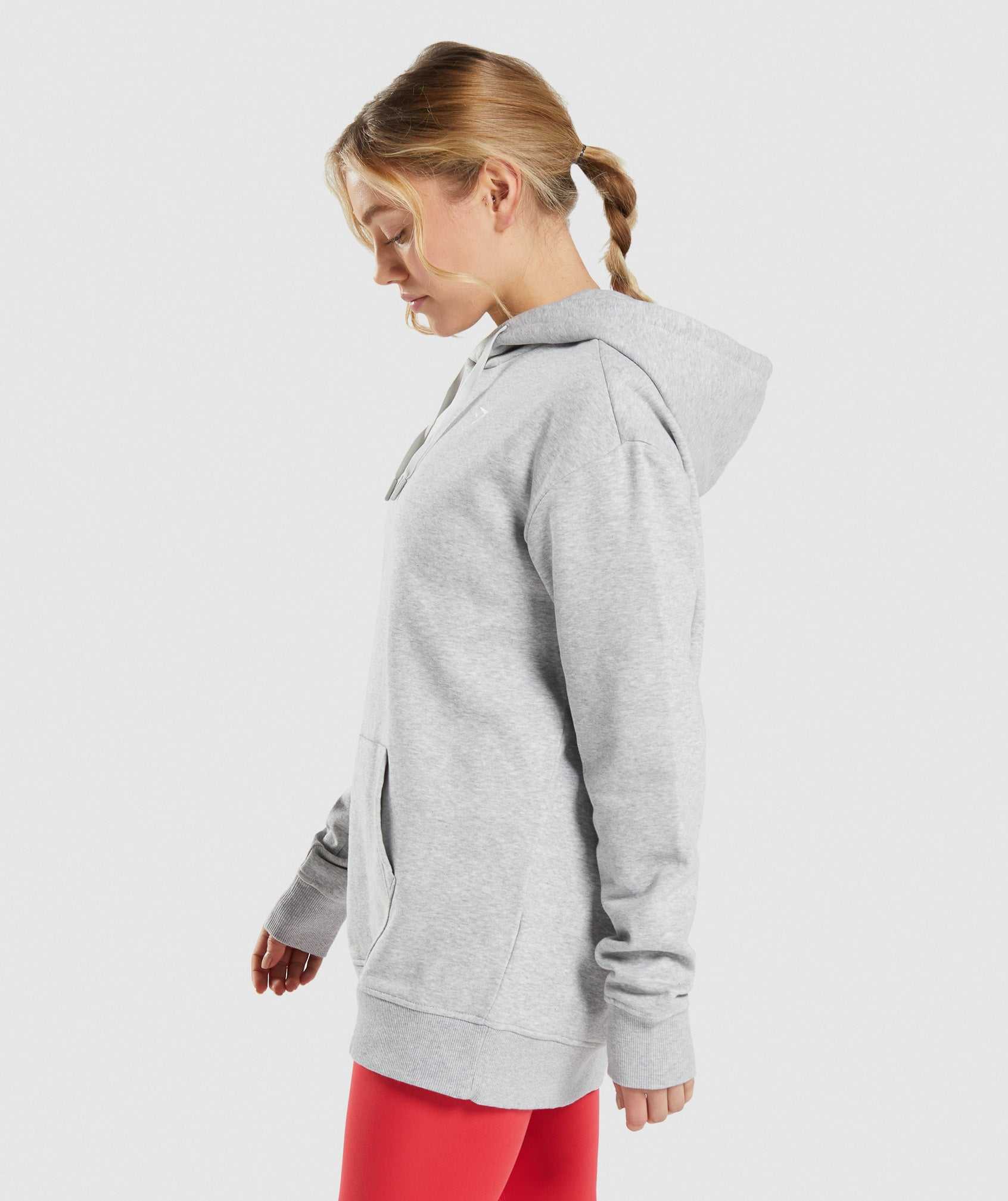 Light Grey Gymshark Training Oversized Women's Pullover | NDQXRU078