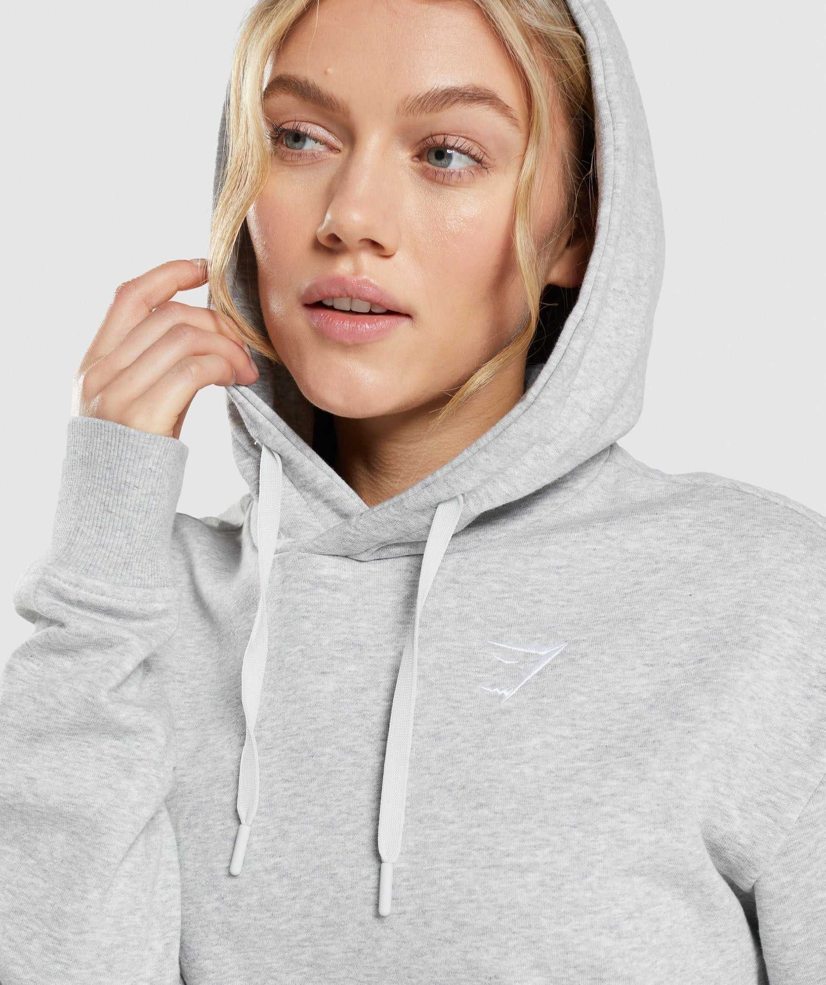 Light Grey Gymshark Training Oversized Women's Pullover | NDQXRU078