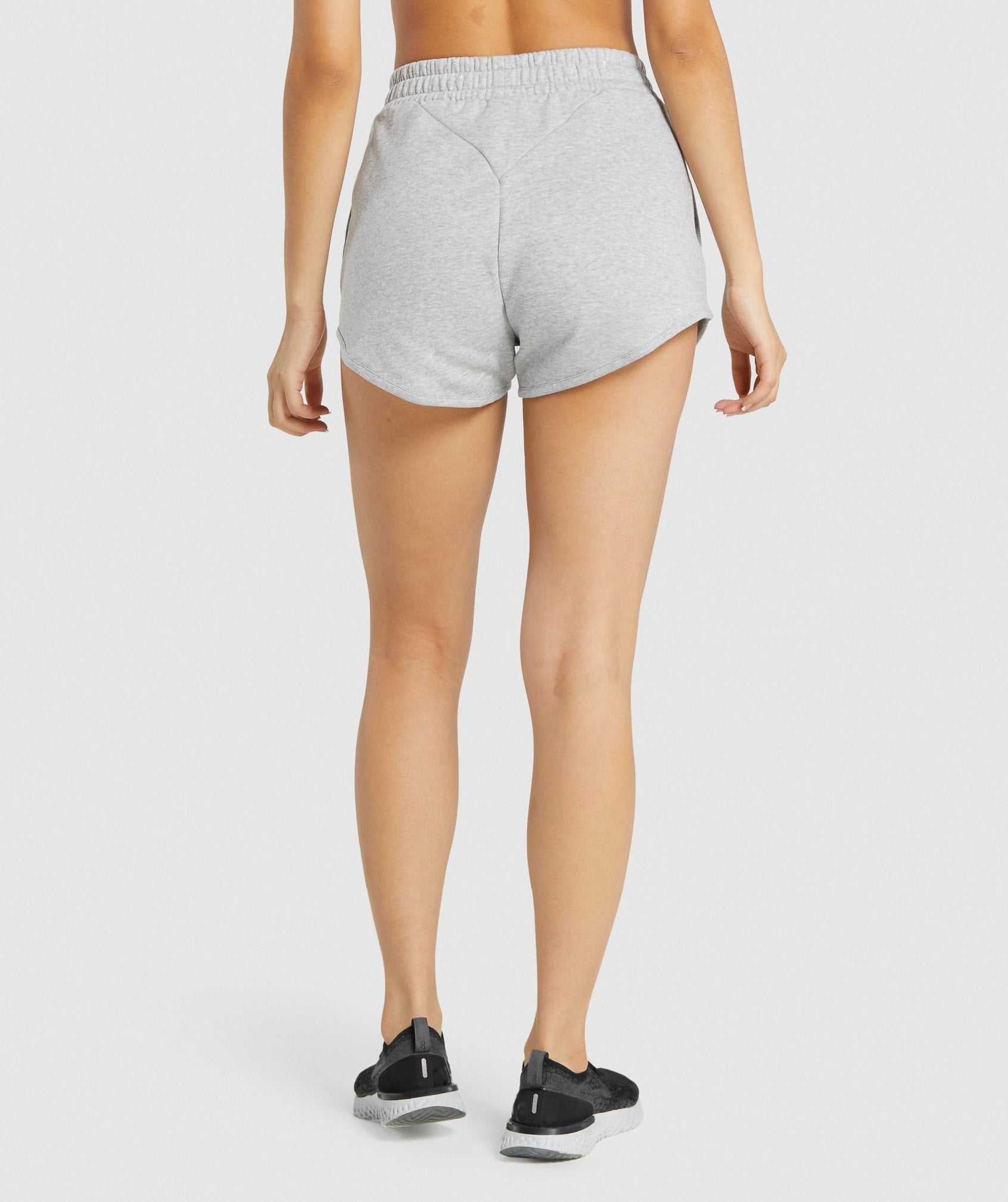 Light Grey Gymshark Training Sweat Women's Shorts | KDWAGT143