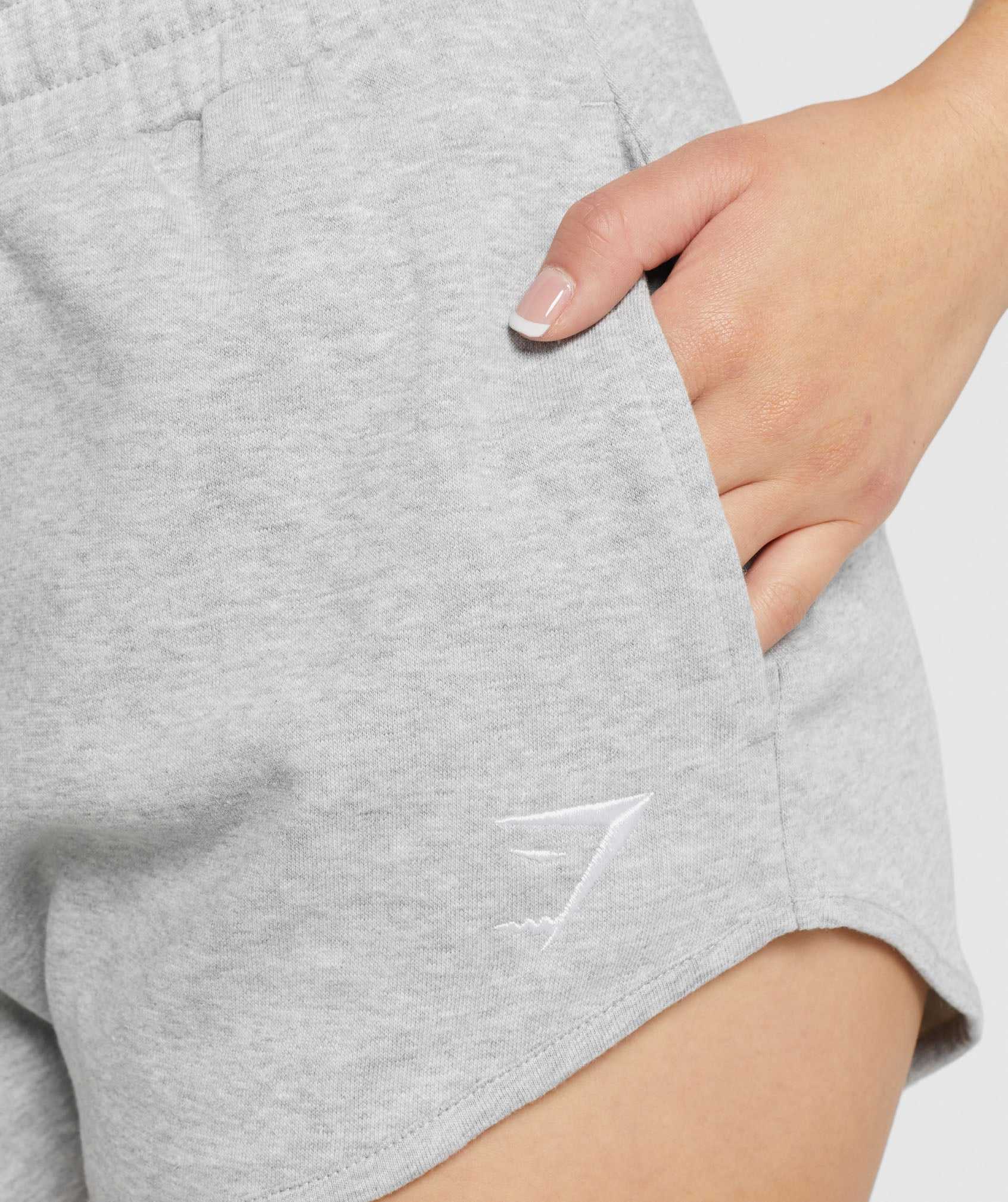 Light Grey Gymshark Training Sweat Women's Shorts | KDWAGT143