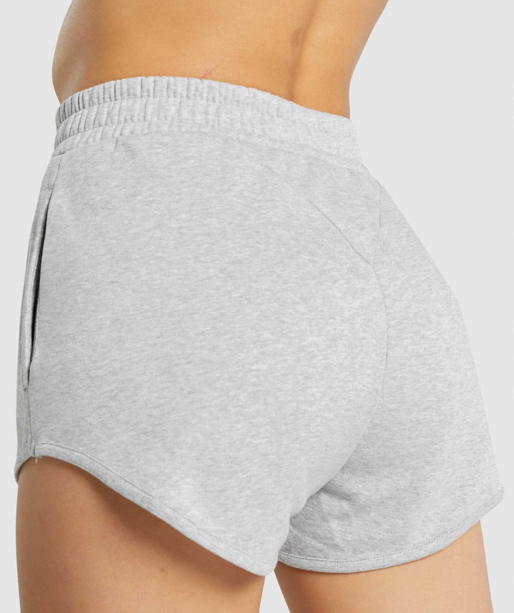 Light Grey Gymshark Training Sweat Women's Shorts | KDWAGT143