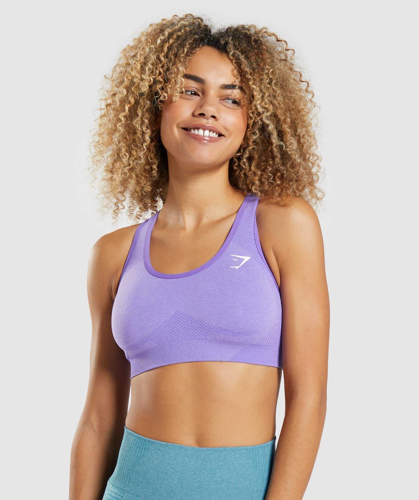 Light Purple Gymshark Vital Seamless 2.0 Women\'s Sports Bra | GUZSVK402