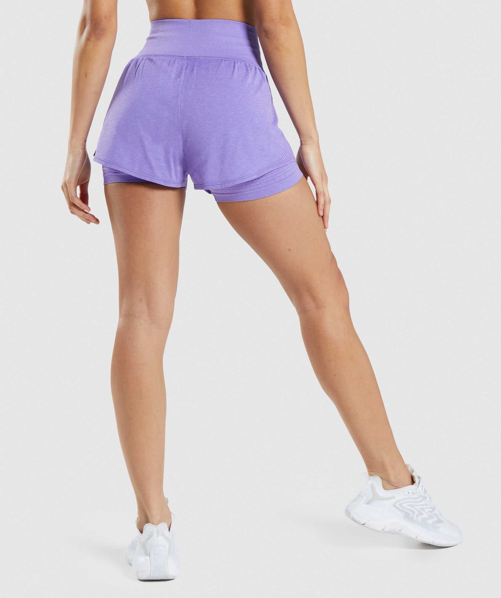 Light Purple Gymshark Vital Seamless 2.0 2-in-1 Women's Shorts | YQATKS481