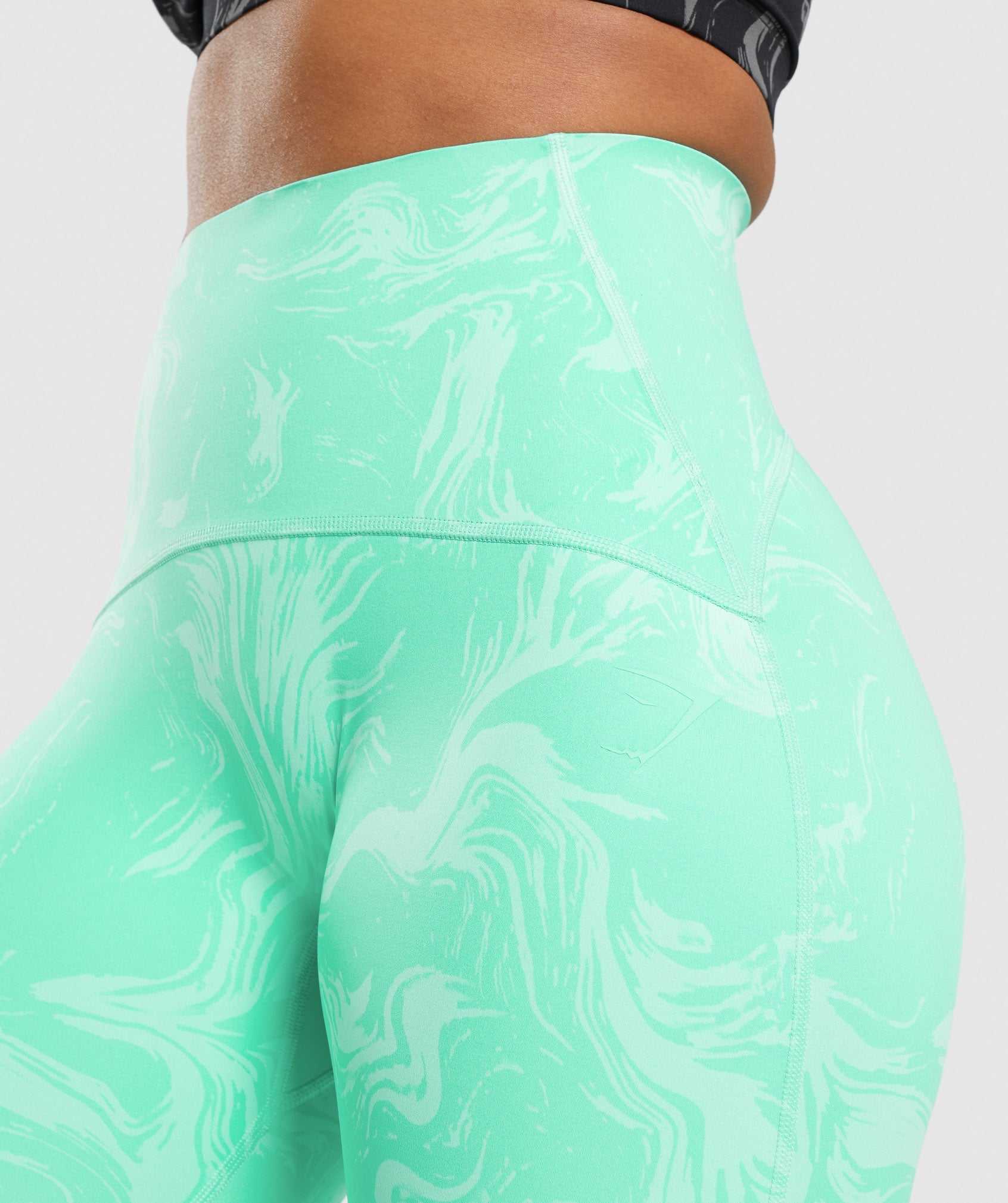 Light Turquoise Gymshark GS Power High Rise Women's Leggings | QTGCZY361