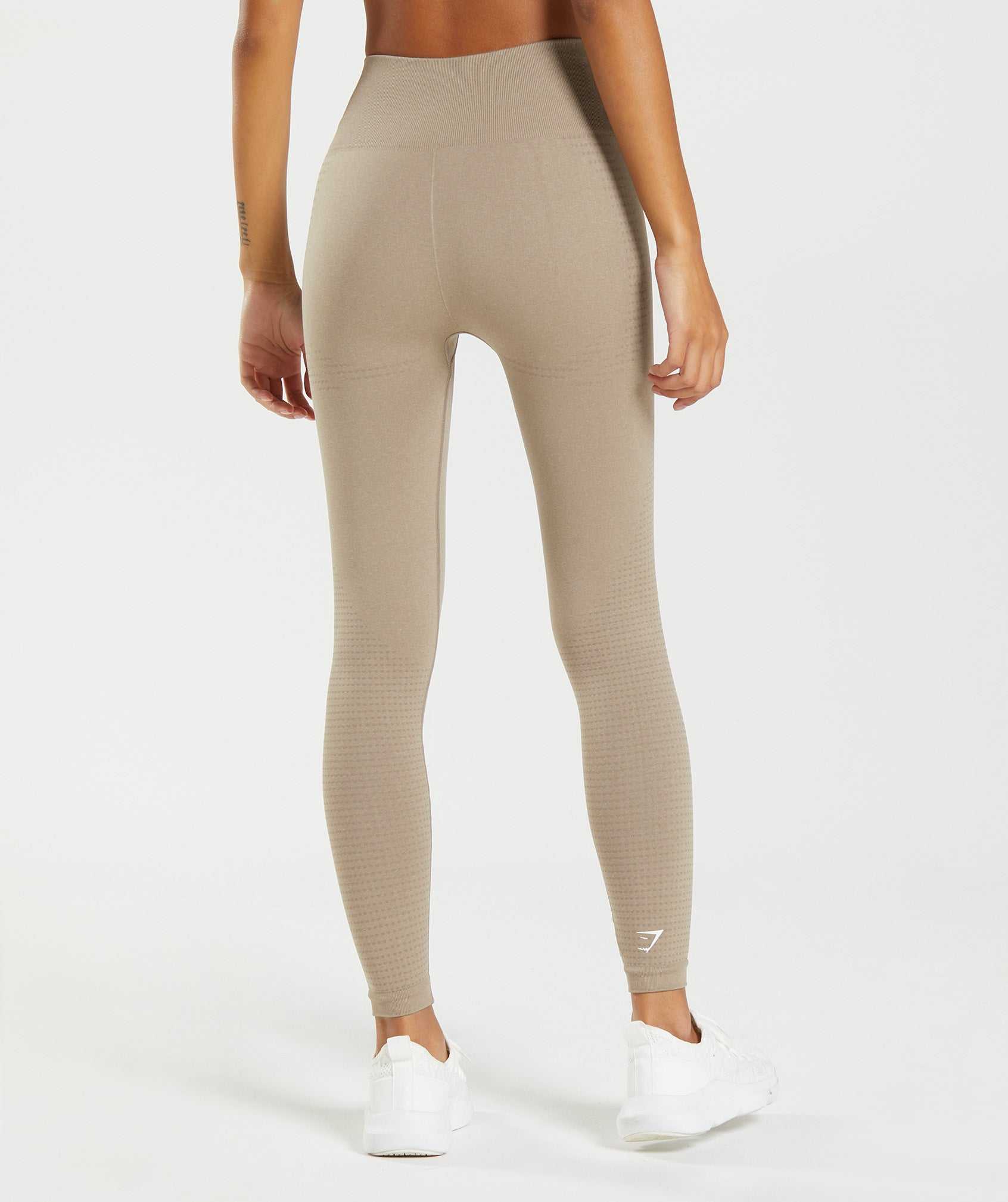 Light Yellow Brown Gymshark Vital Seamless 2.0 Women's Leggings | VAWPEY524