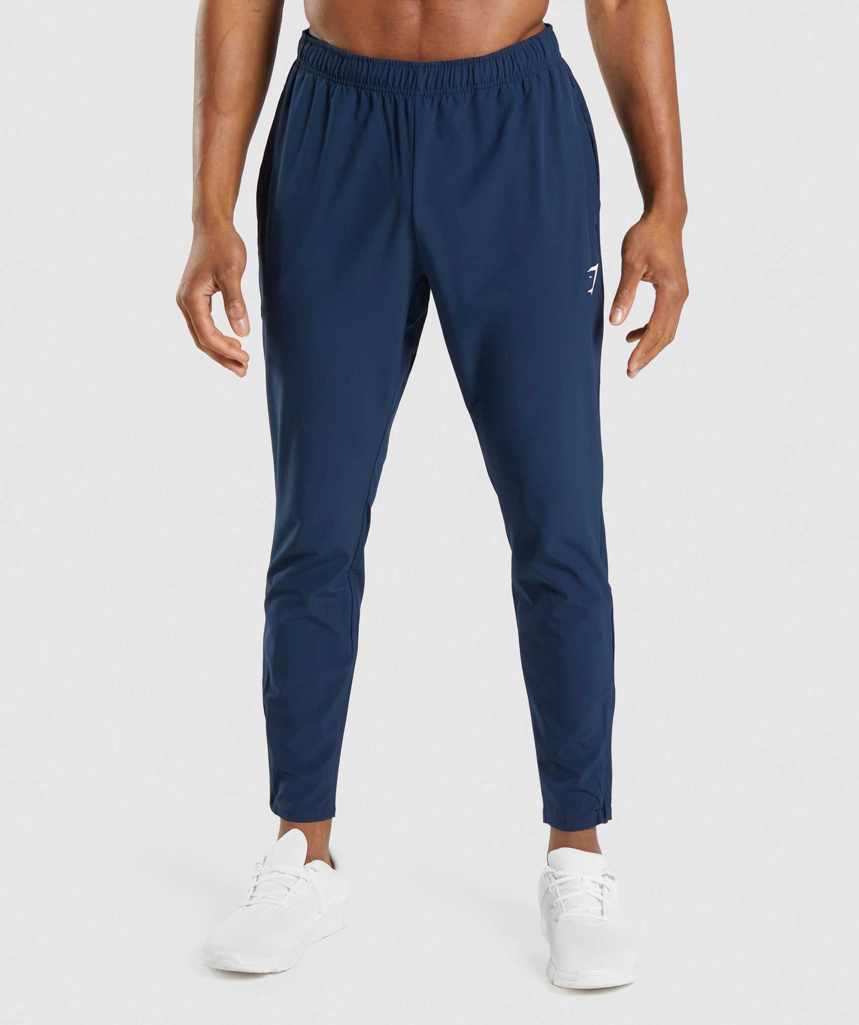 Navy Gymshark Arrival Woven Men\'s Jogger | JWLKGU578