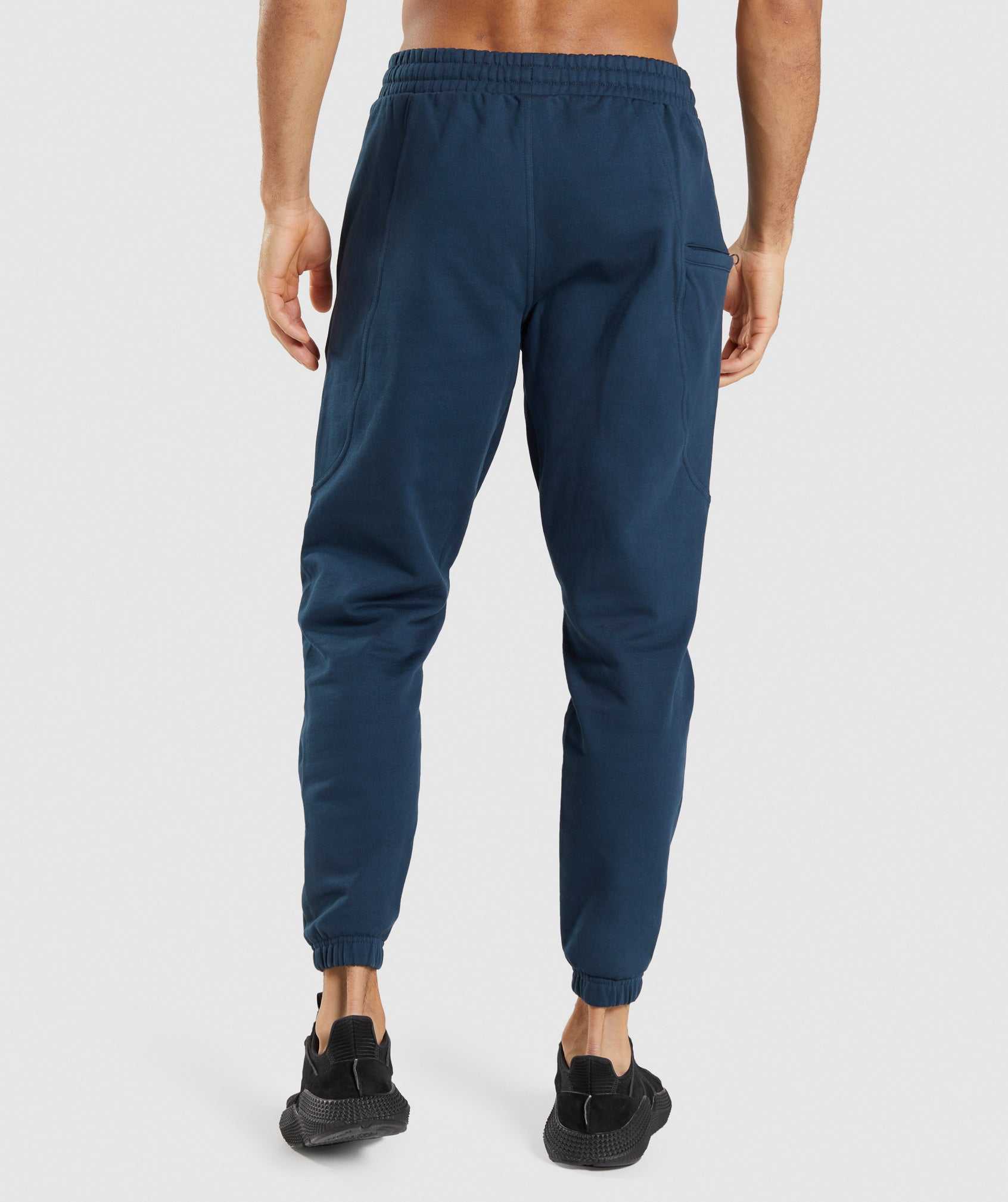 Navy Gymshark Essential Oversized Men's Jogger | YTWAGH593