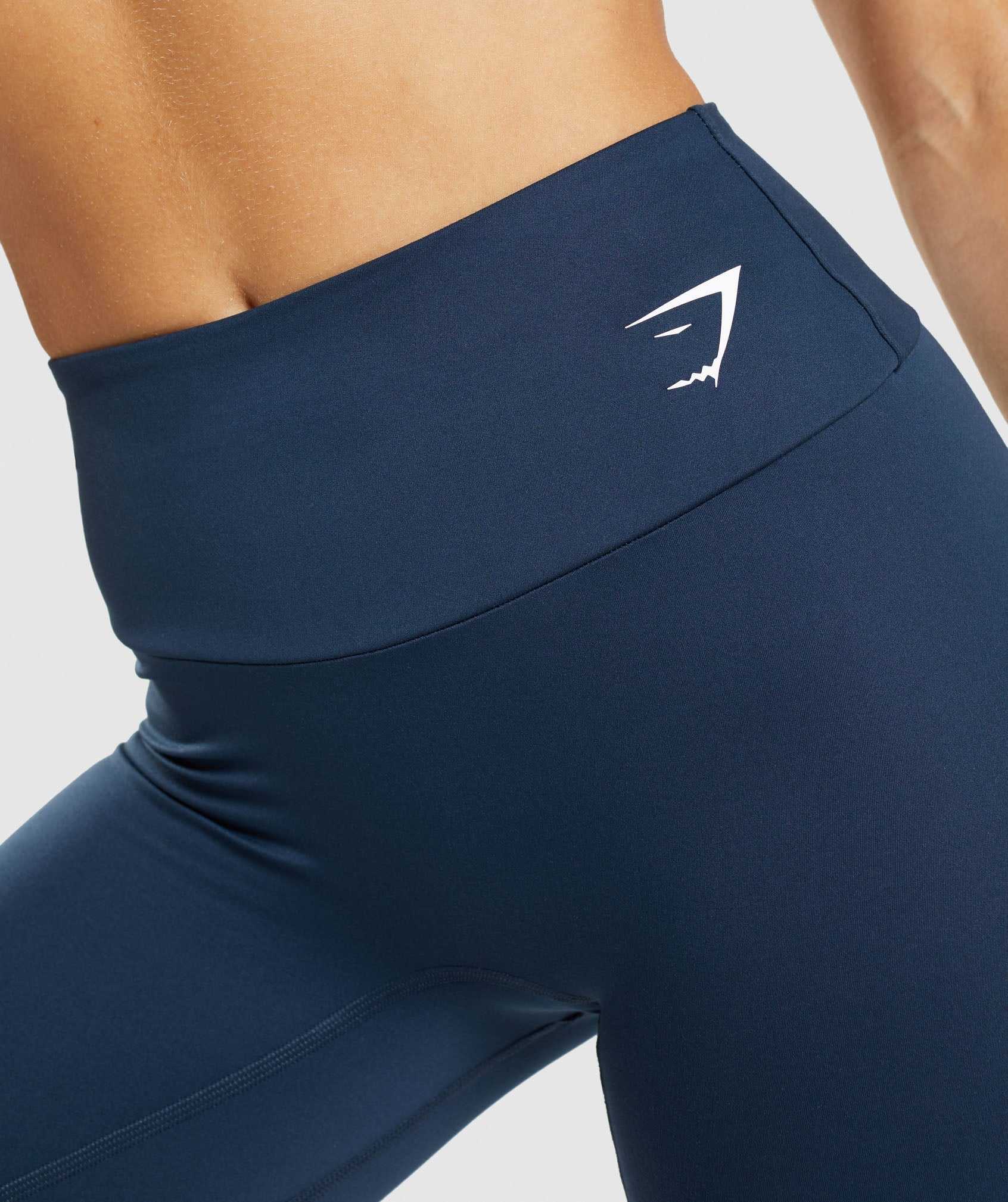 Navy Gymshark Training Cycling Women's Shorts | JVBOKN812