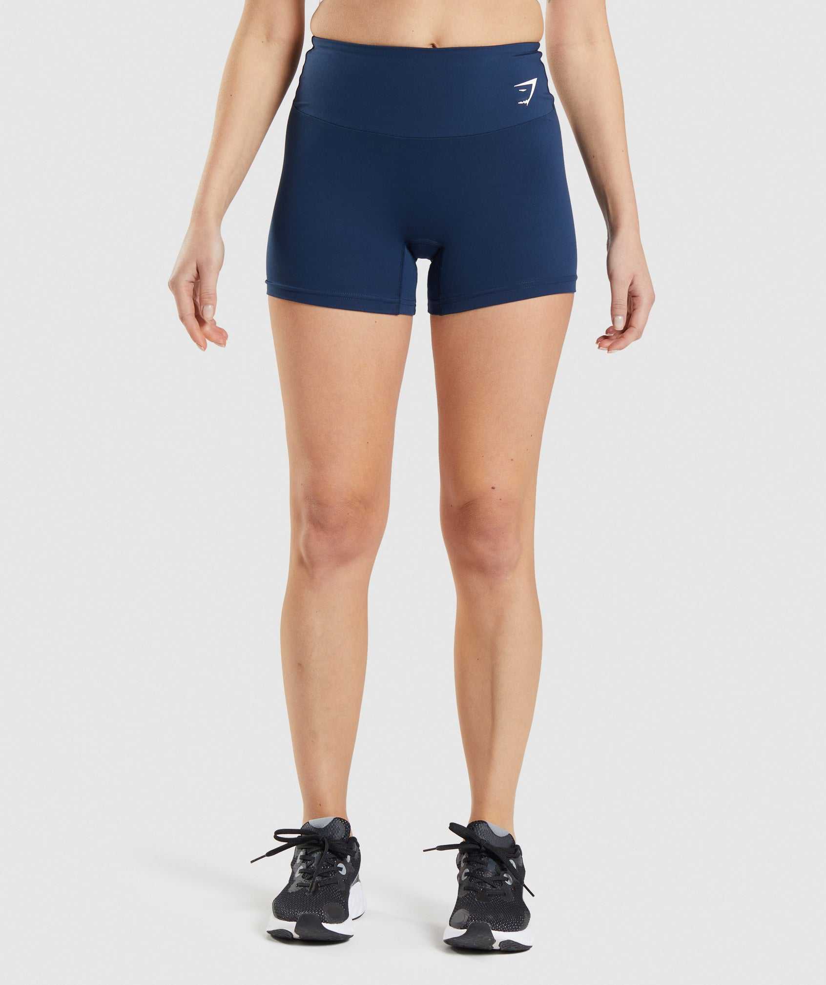 Navy Gymshark Training Women\'s Shorts | ARULHQ168