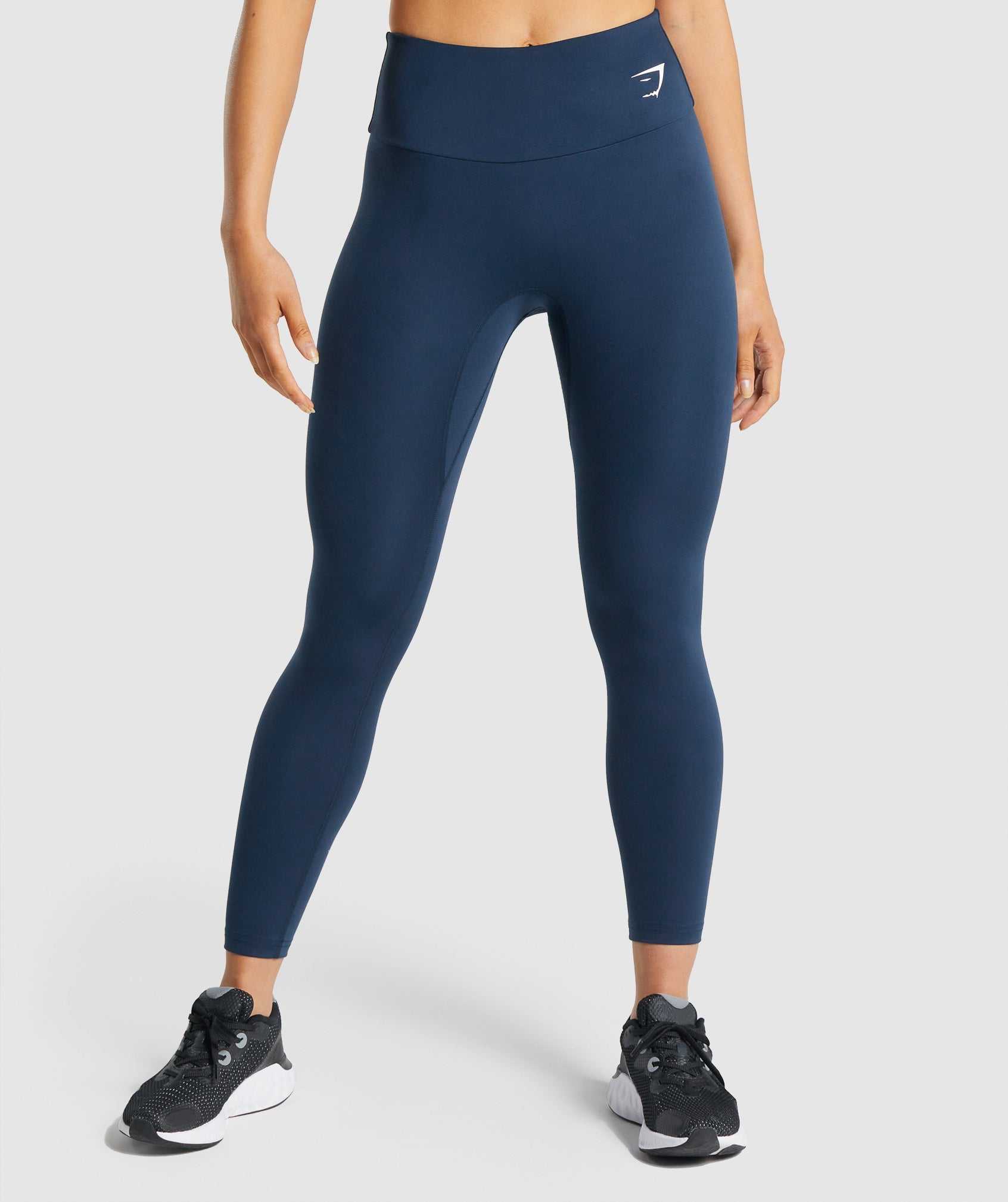 Navy Gymshark Training Women\'s Leggings | OAUNHI781