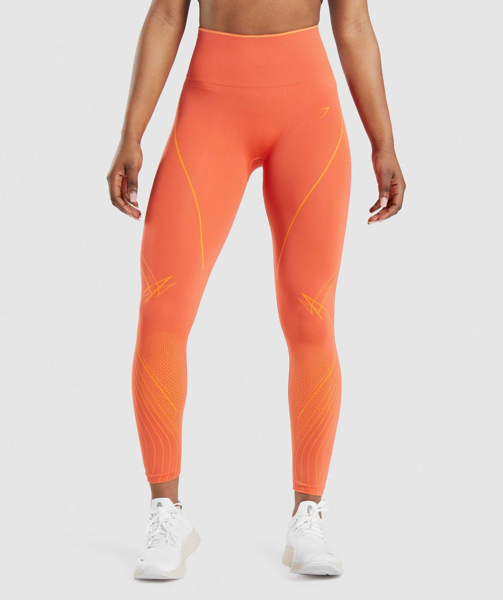 Orange / Apricot Orange Gymshark Apex Seamless High Rise Women\'s Leggings | MFJXZN142