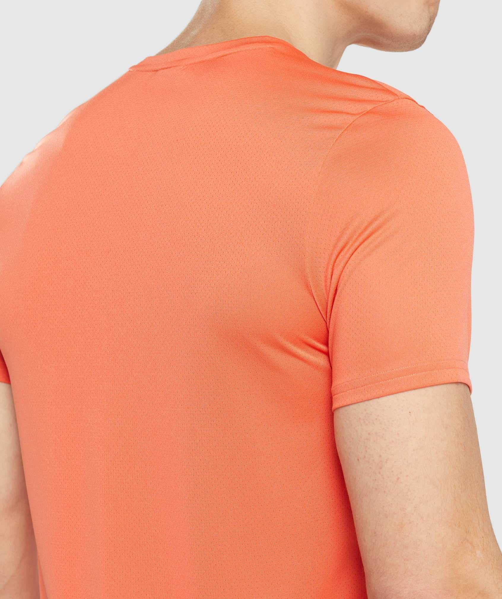 Orange Gymshark Arrival Graphic Men's T Shirts | ZGMVHF789