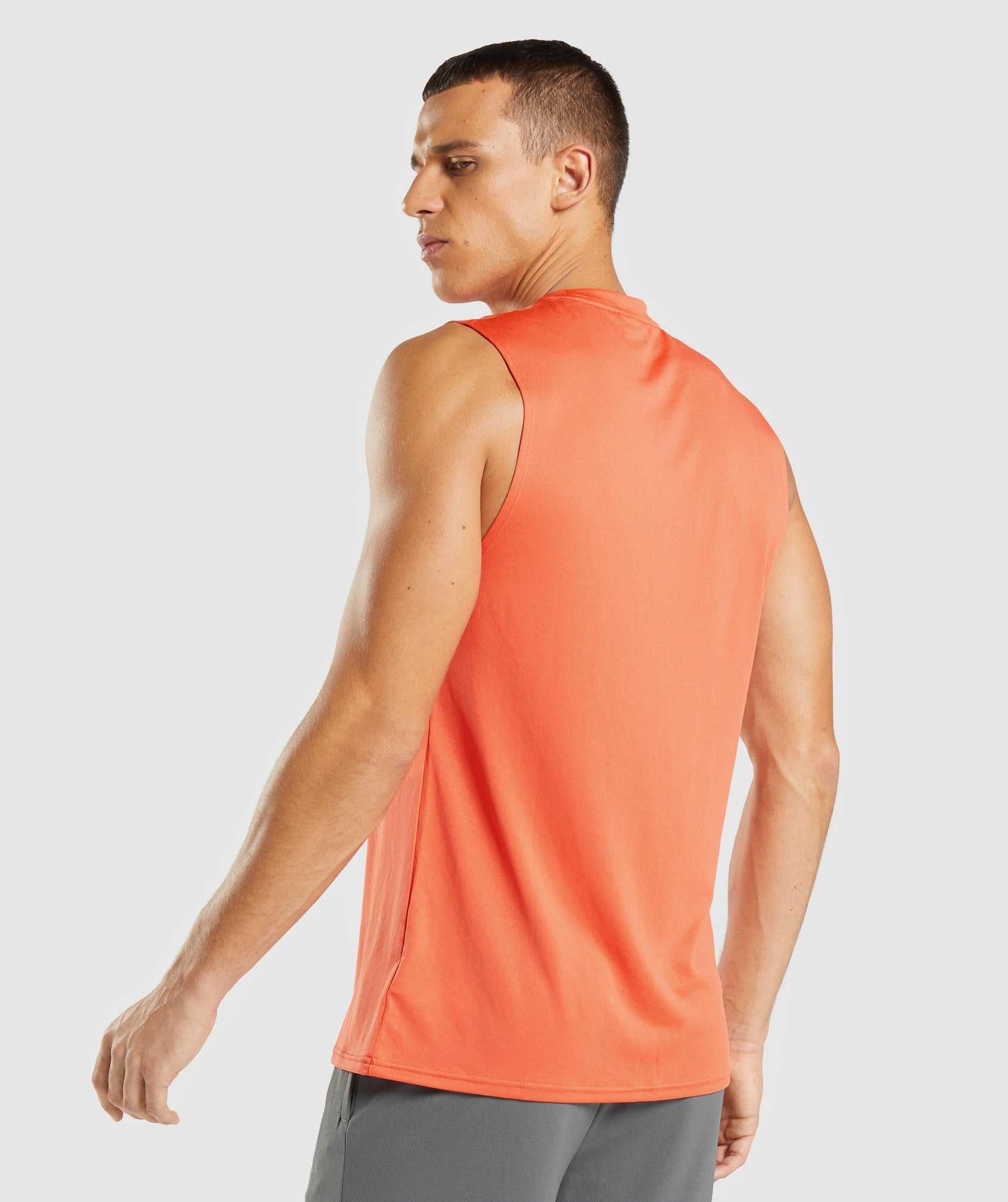 Orange Gymshark Arrival Sleeveless Men's Tanks | DYWJQM025