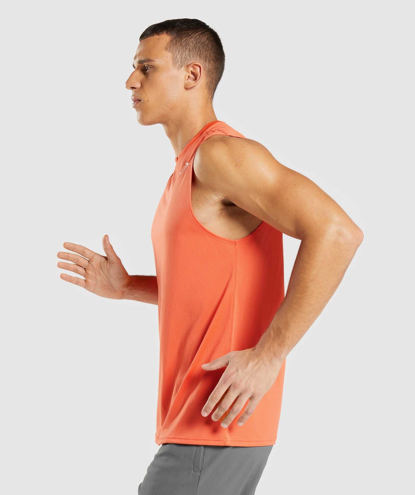 Orange Gymshark Arrival Sleeveless Men's Tanks | DYWJQM025