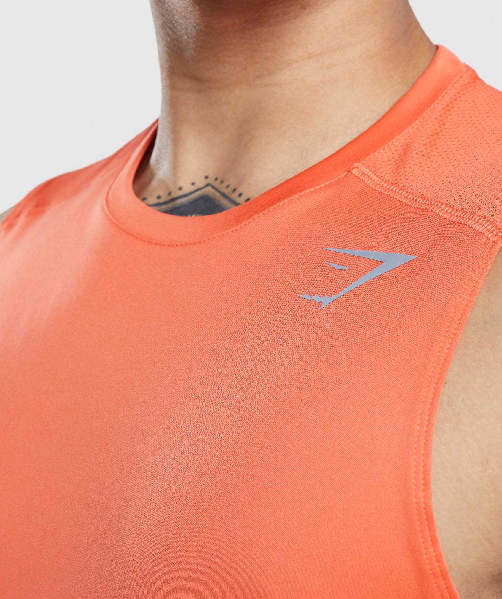 Orange Gymshark Speed Evolve Men's Tanks | LWDBTR746