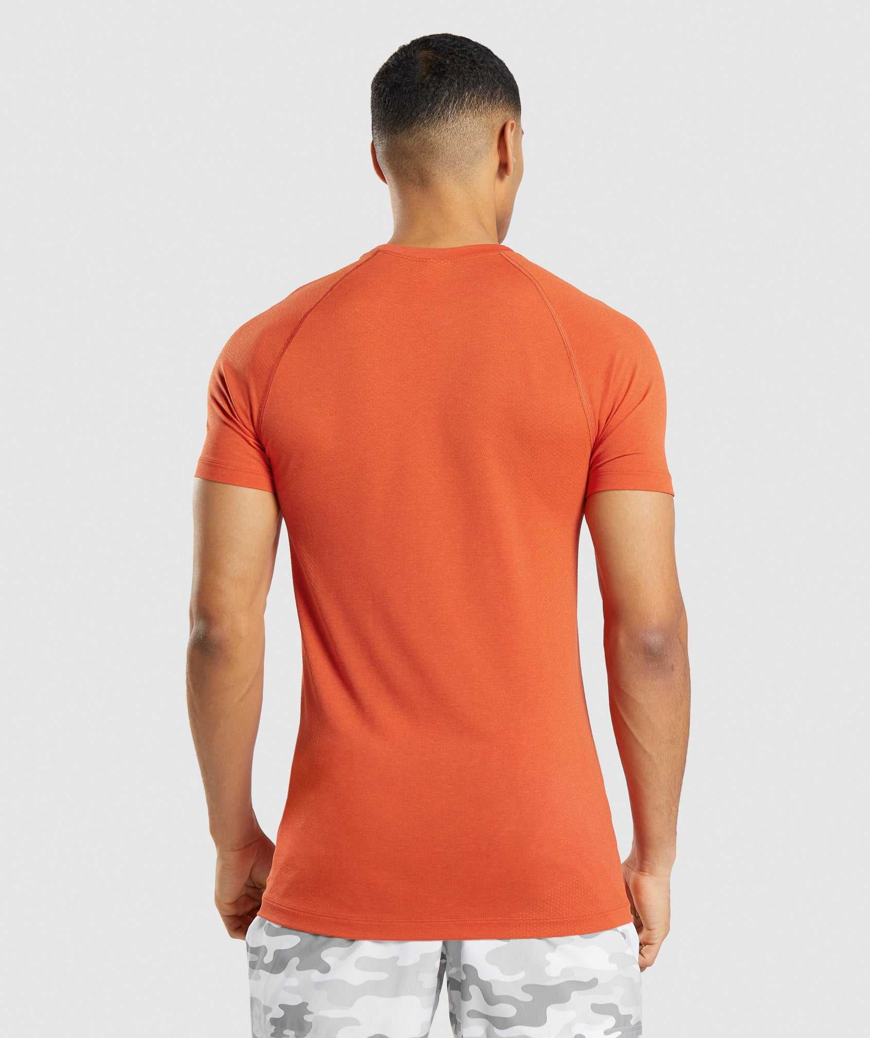 Orange Gymshark Vital Light Seamless Men's T Shirts | PAQZCM501