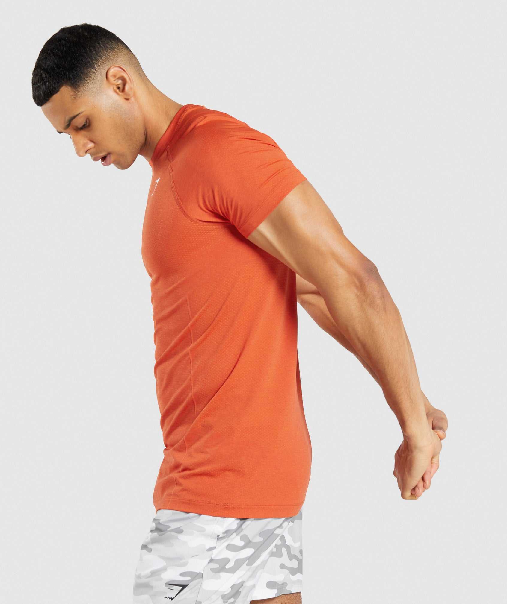 Orange Gymshark Vital Light Seamless Men's T Shirts | PAQZCM501