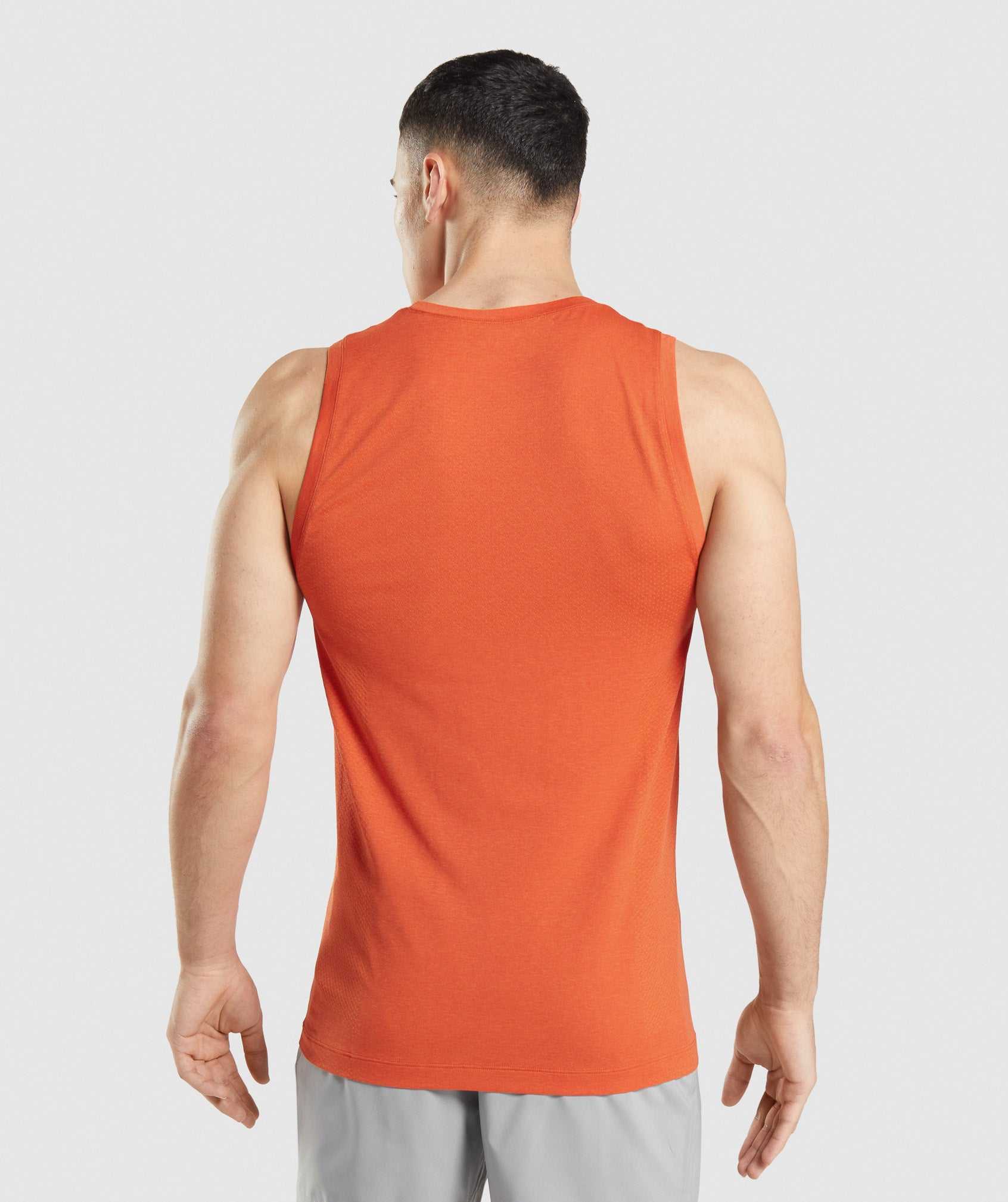 Orange Gymshark Vital Seamless Light Men's Tanks | VPQCMN084